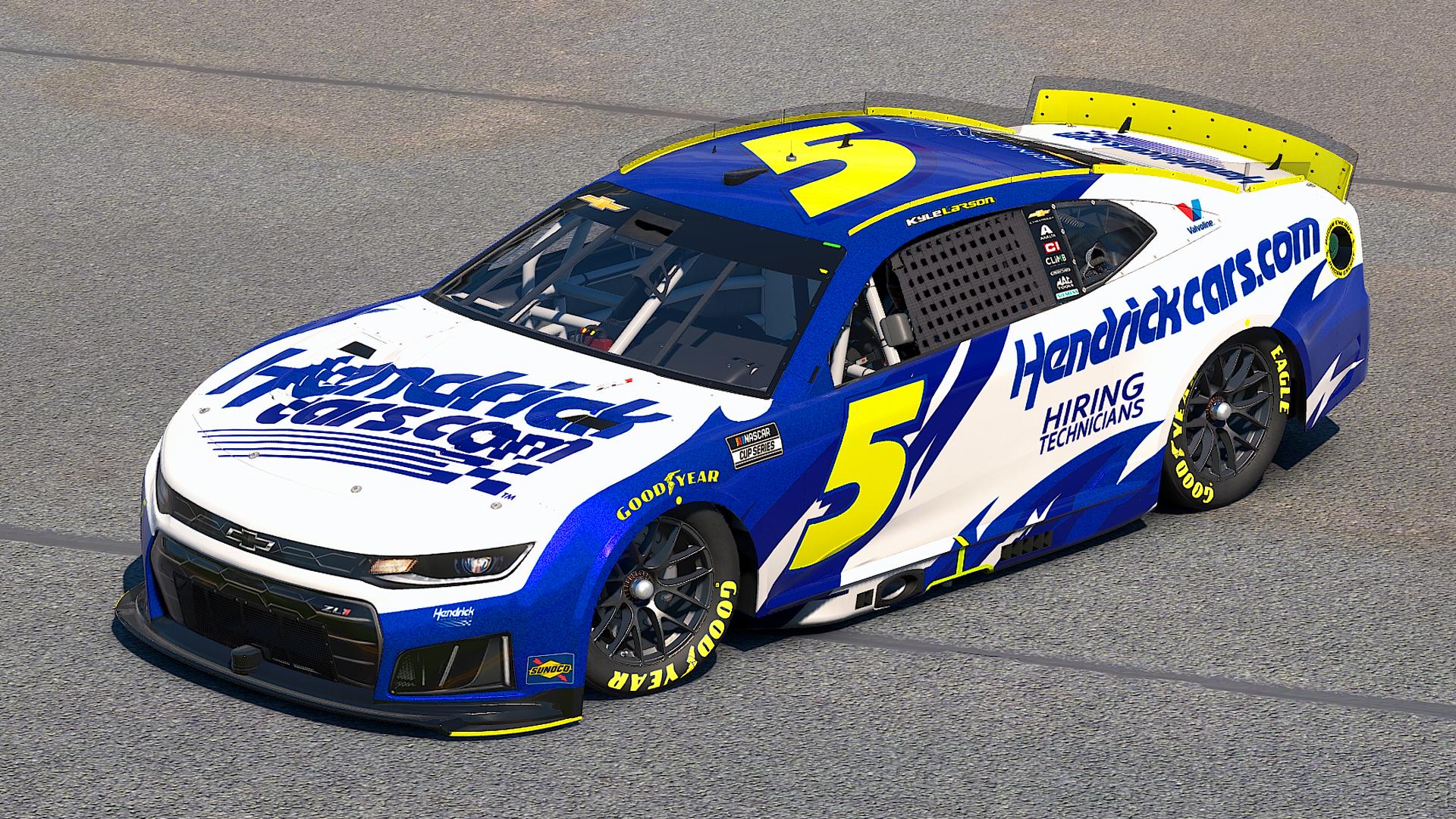 Preview of #5 Kyle Larson HendrickCars.com 2027 Concept by Skyler Fox4