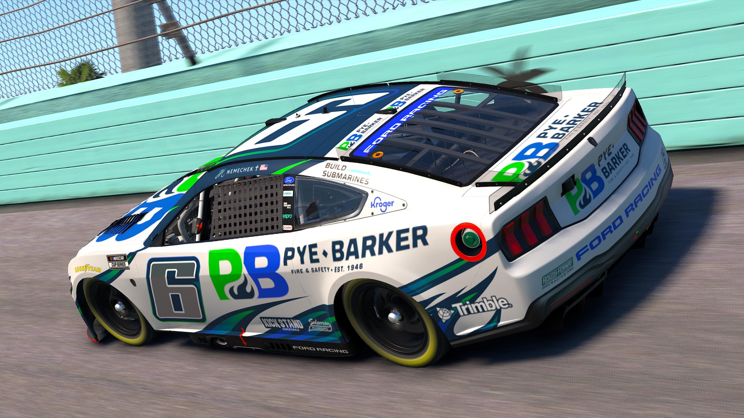 Preview of John Hunter Nemechek Pye Barker Fire Safety 2027 Roush Fenway 6 Concept by Sean Rowe