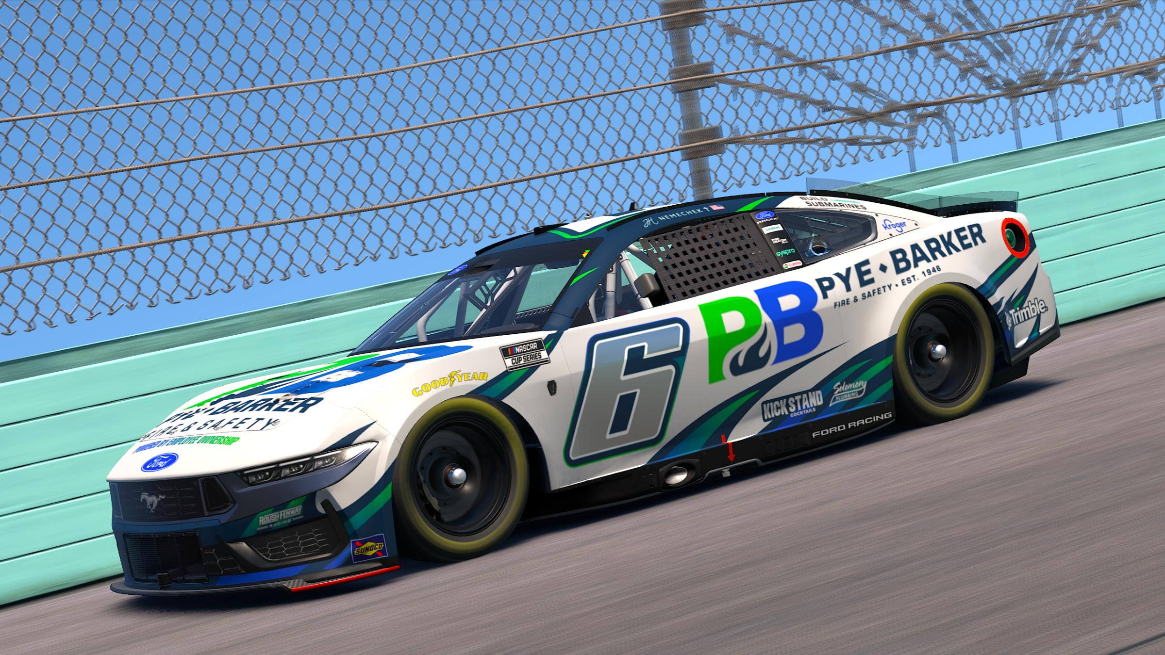Preview of John Hunter Nemechek Pye Barker Fire Safety 2027 Roush Fenway 6 Concept by Sean Rowe
