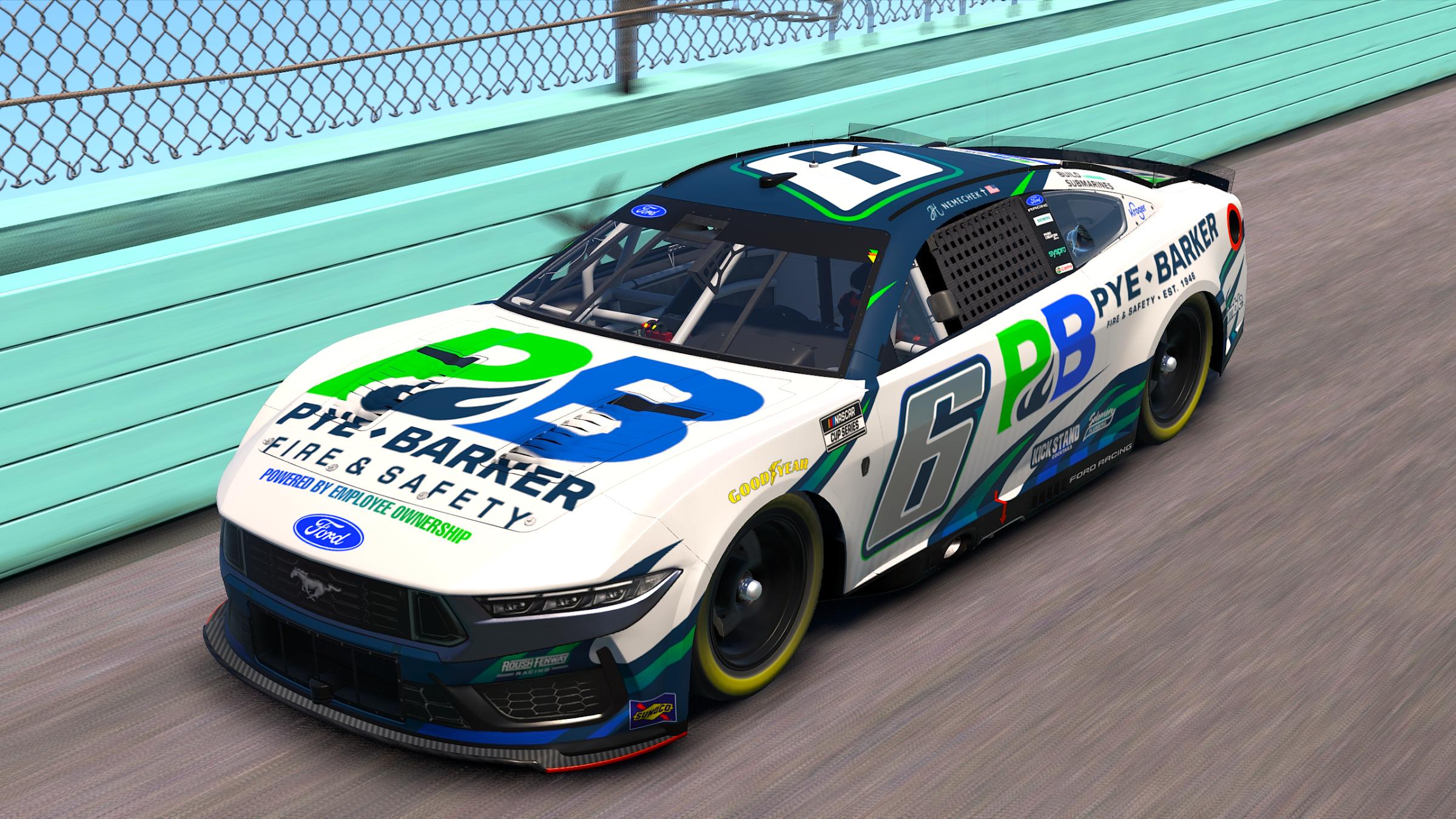 Preview of John Hunter Nemechek Pye Barker Fire Safety 2027 Roush Fenway 6 Concept by Sean Rowe