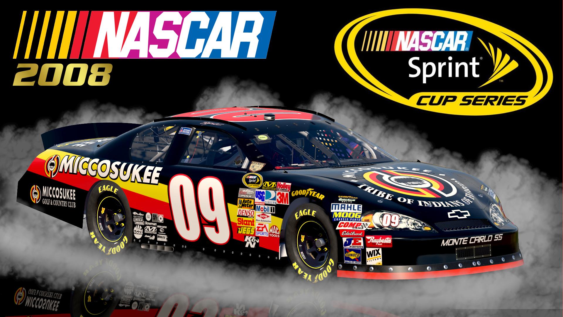 Preview of (Fictional) #09 Sterling Marlin 2008 Miccosukee Chevrolet Monte Carlo SS Sim Stamped Number by Christian Budd