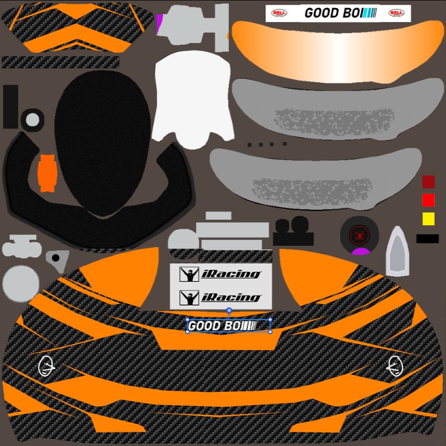 Preview of GOOD BOI HELMET ORANGE by Jason B.