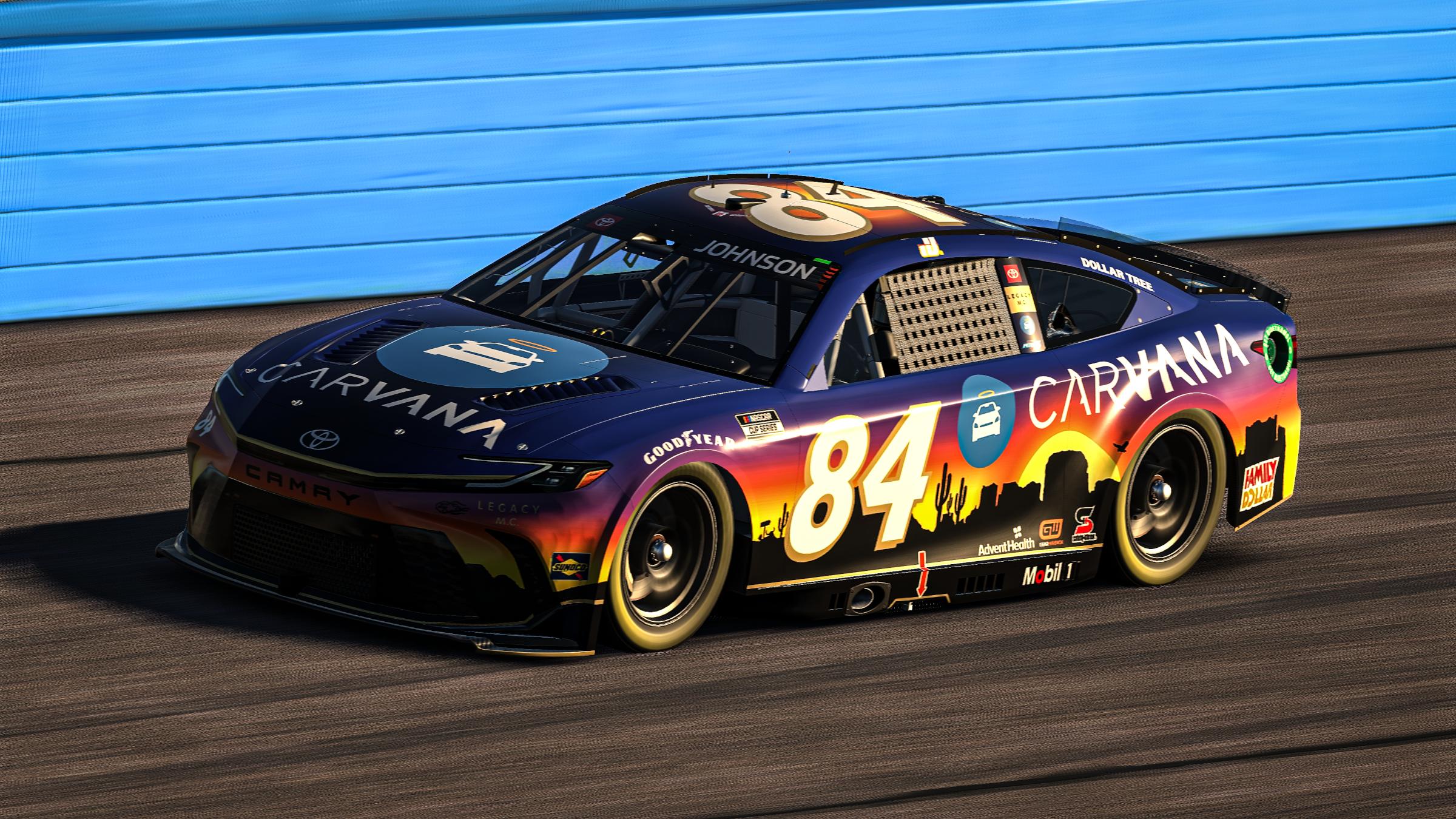 Preview of Jimmie Johnson 2024 Phoenix Sunrise Carvana Camry XSE by Matt Ridgway