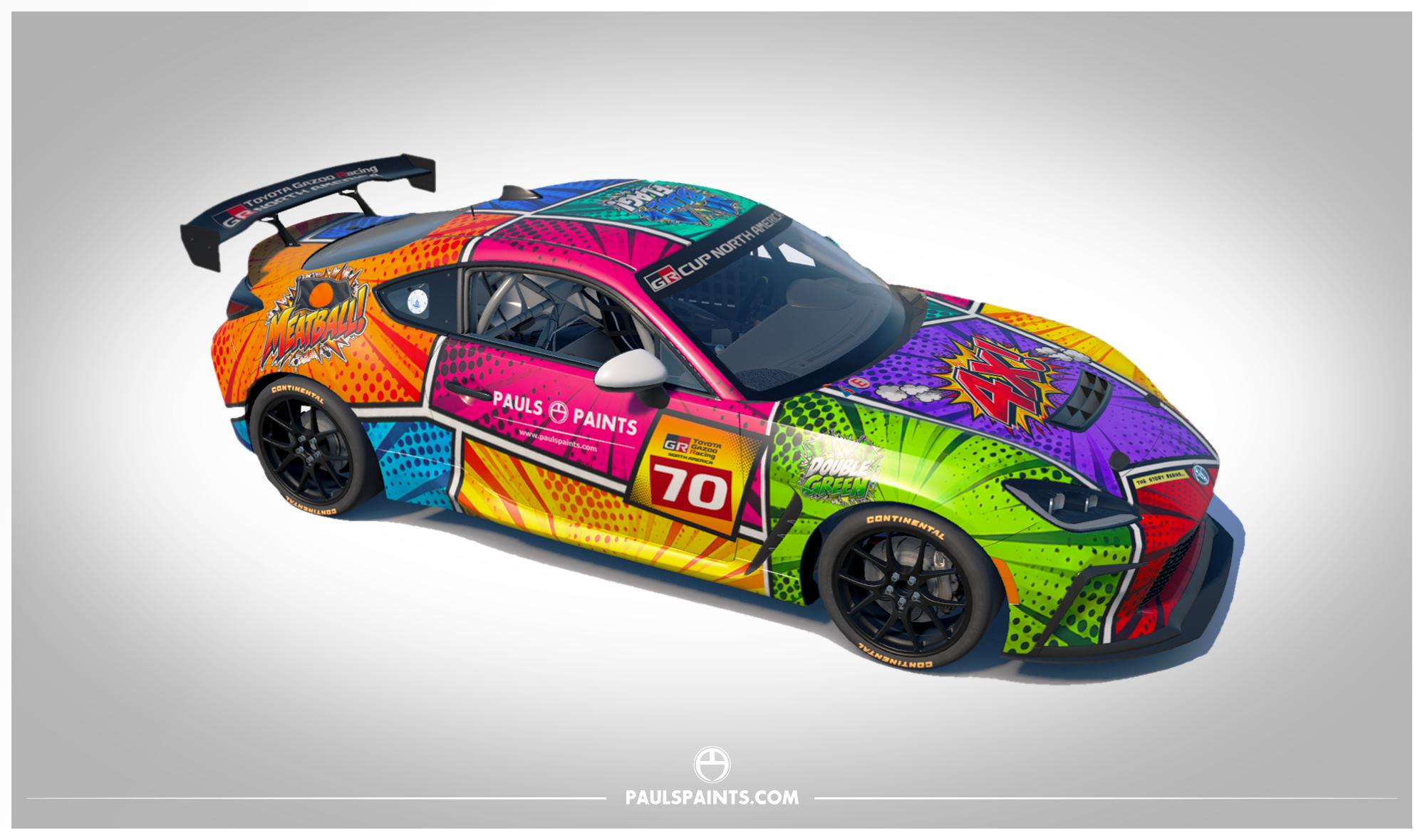 Preview of Comic Book iRacing GR86 by Paul R Chaloner
