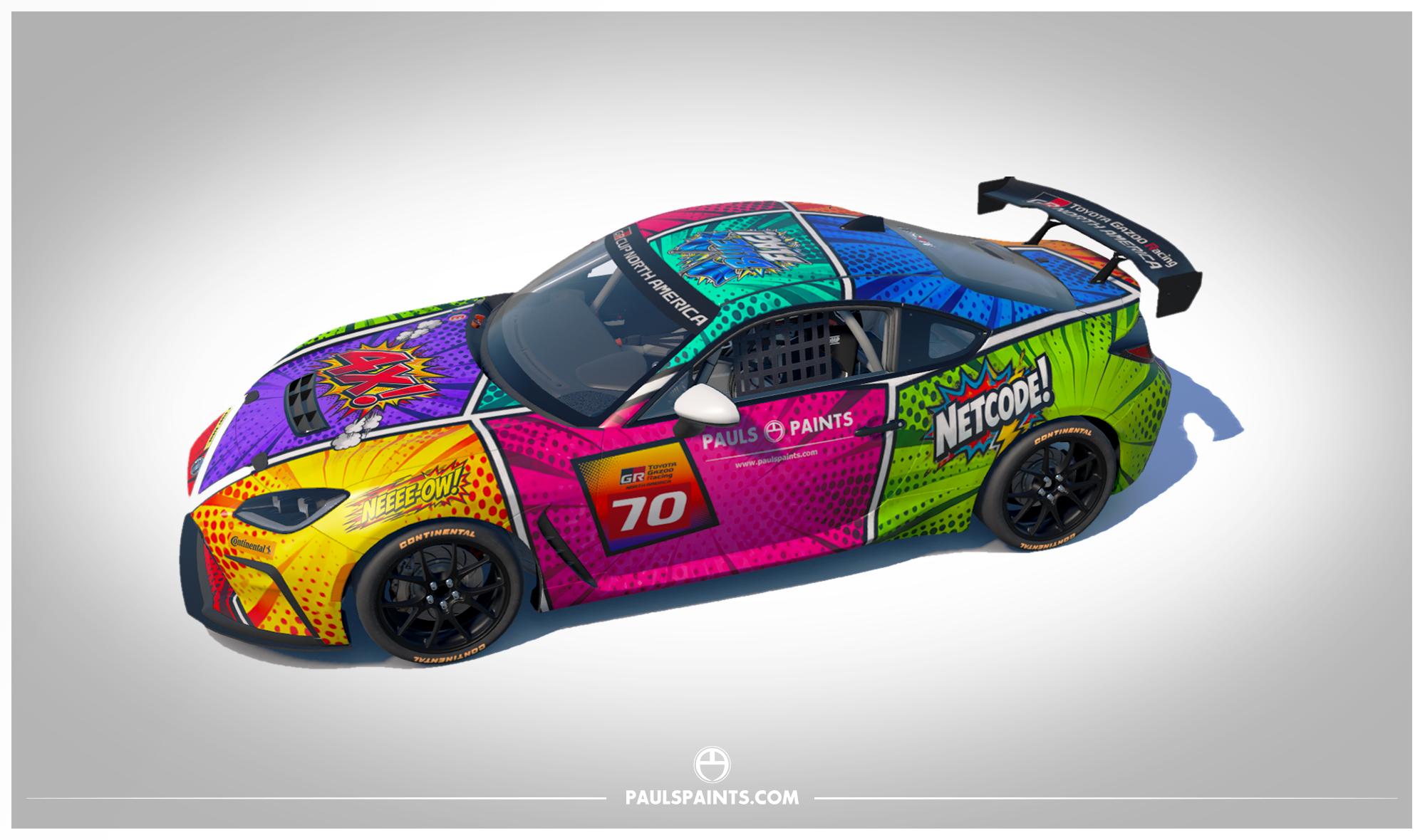 Preview of Comic Book iRacing GR86 by Paul R Chaloner
