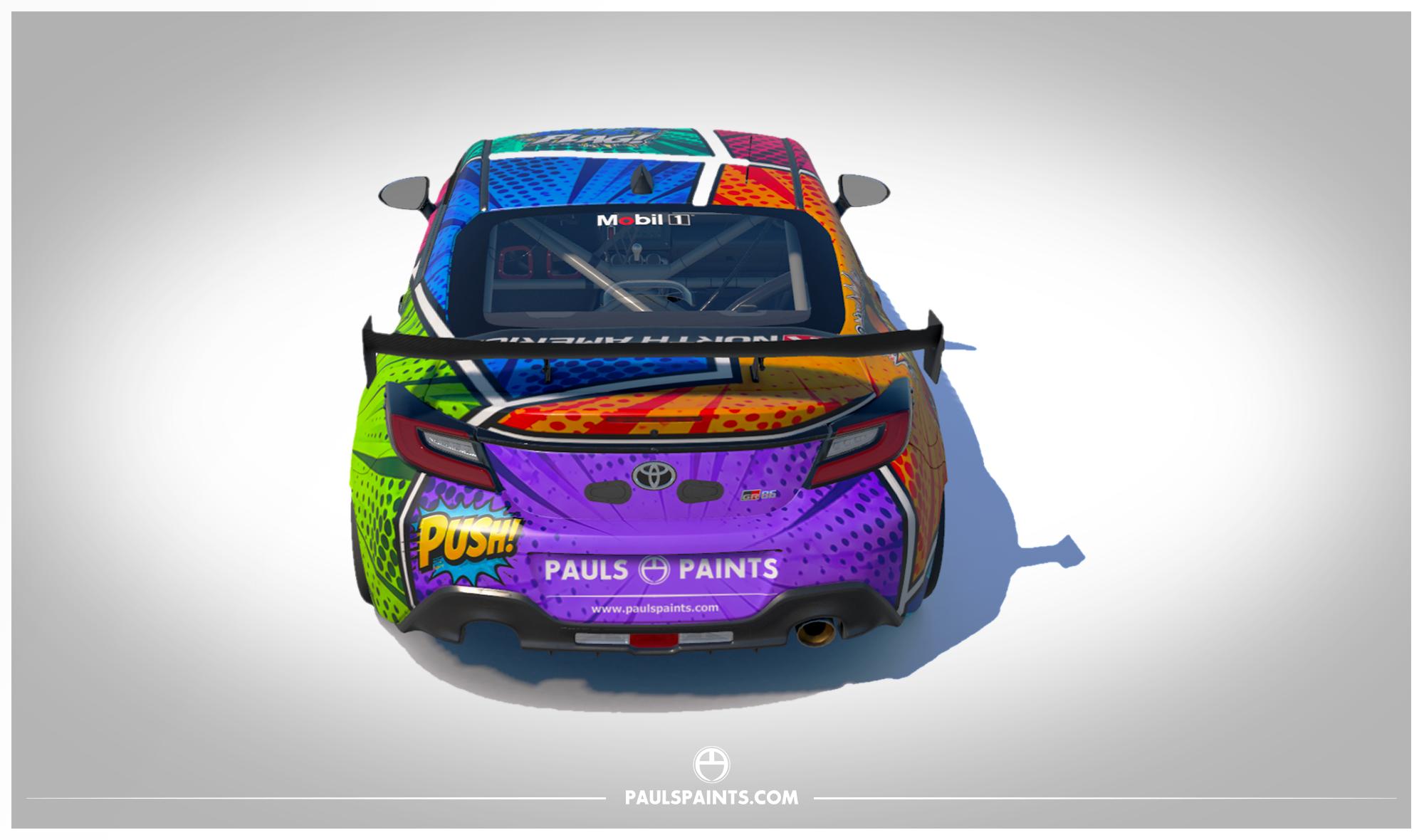 Preview of Comic Book iRacing GR86 by Paul R Chaloner