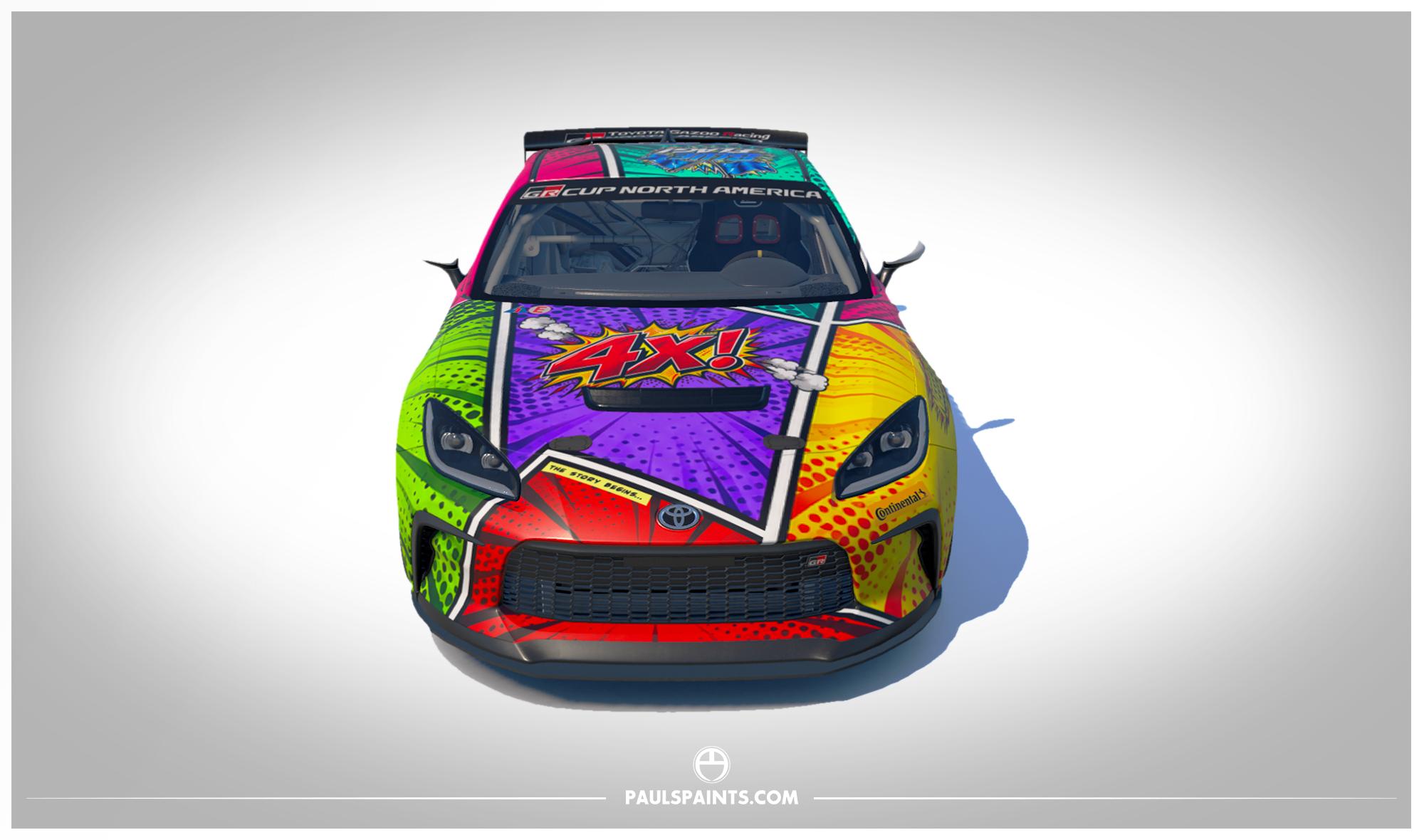 Preview of Comic Book iRacing GR86 by Paul R Chaloner