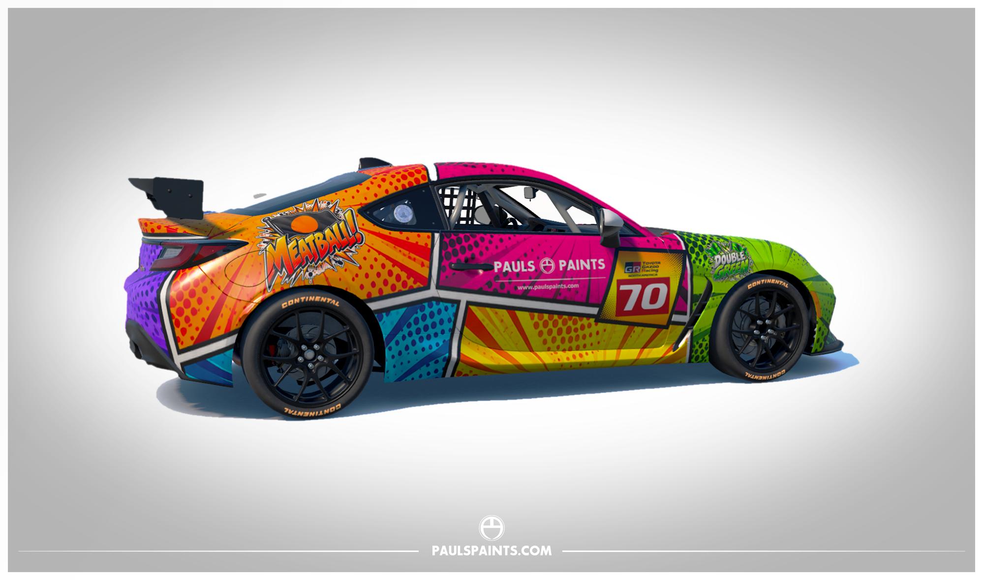 Preview of Comic Book iRacing GR86 by Paul R Chaloner