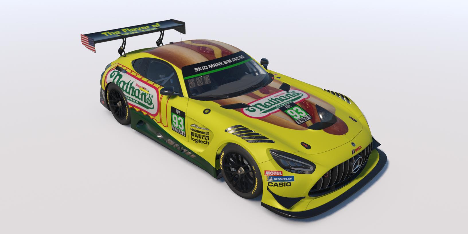 Preview of Nathans Famous livery for Merc GT3 by Clyde S.