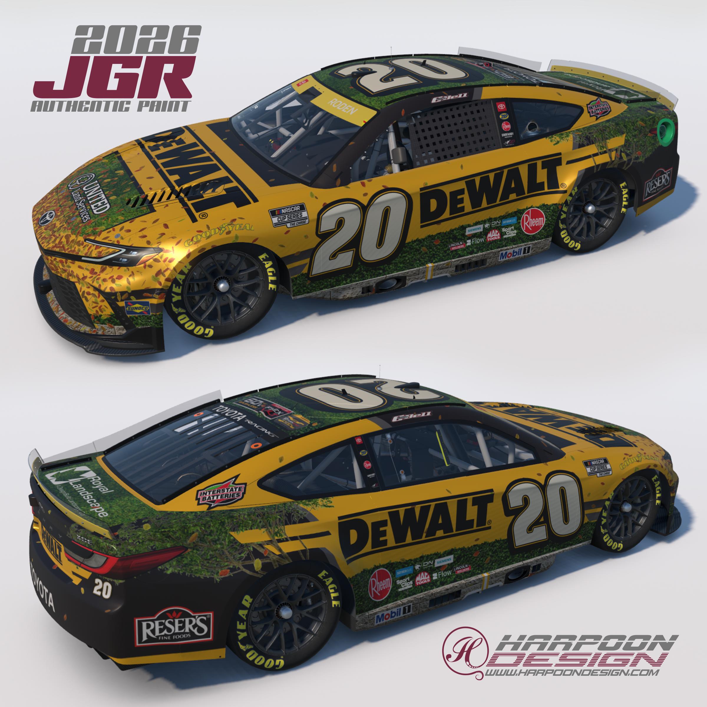 Preview of 2026 Christopher Bell Dewalt Outdoor Toyota Camry No Num by Brantley Roden
