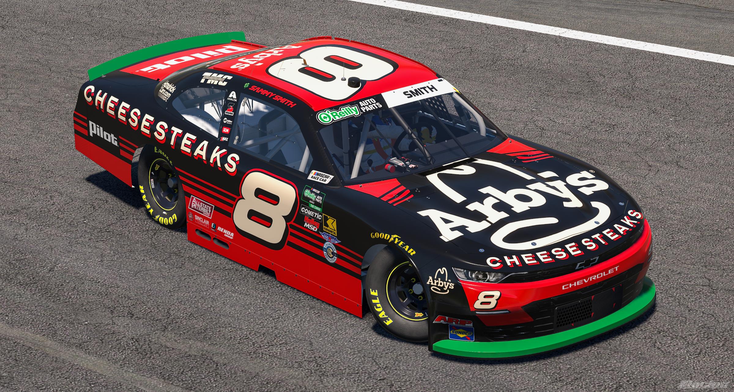 Preview of 2026 Sammy Smith Arbys Cheesesteak Chevrolet (No #s) by Ryan A Williams