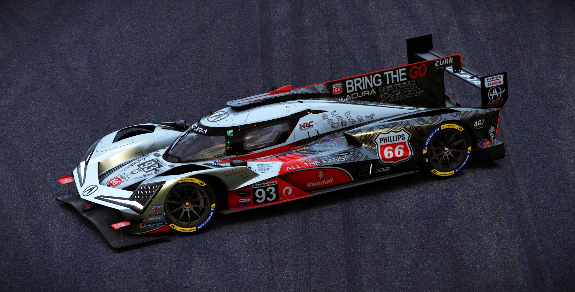 Preview of Meyer Shank Racing #93 Acura ARX-06 2026 IMSA Throwback Livery by Samuel J Ball