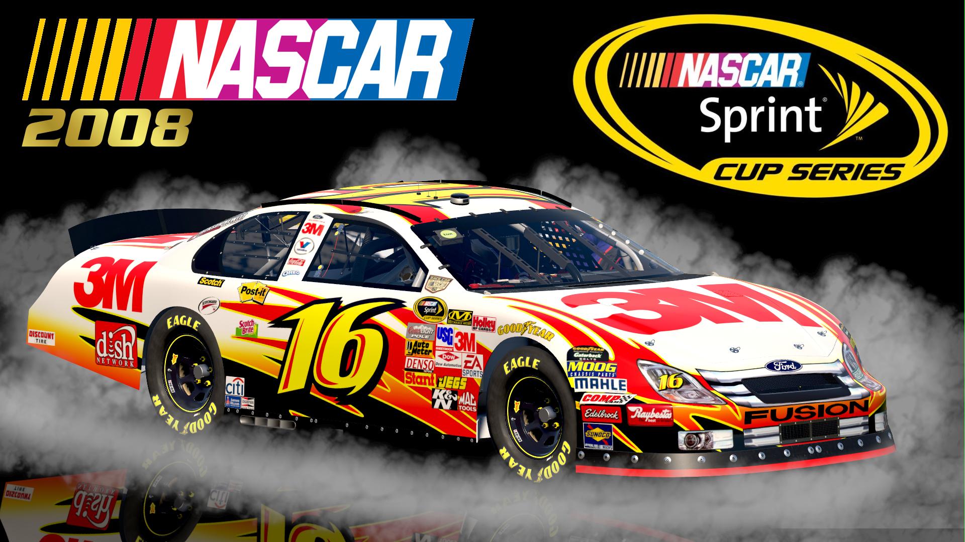 Preview of (Fictional) #16 Greg Biffle 2008 3M Ford Fusion Sim Stamped Number by Christian Budd