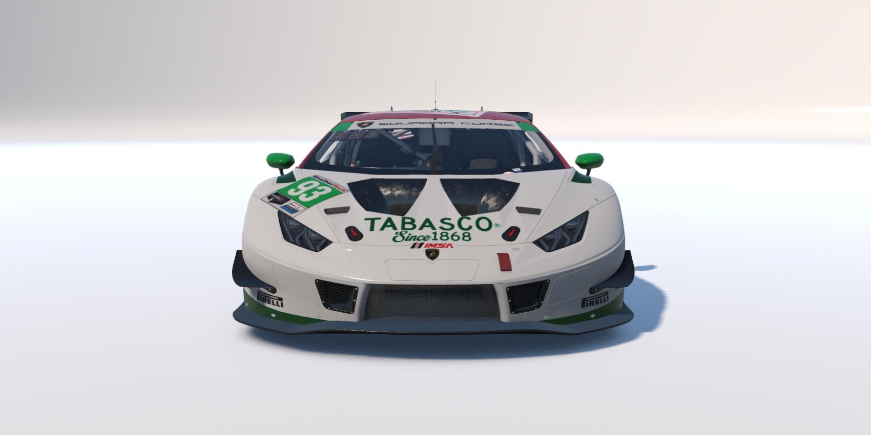 Preview of Tabasco livery for Huracan GT3 by Clyde S.