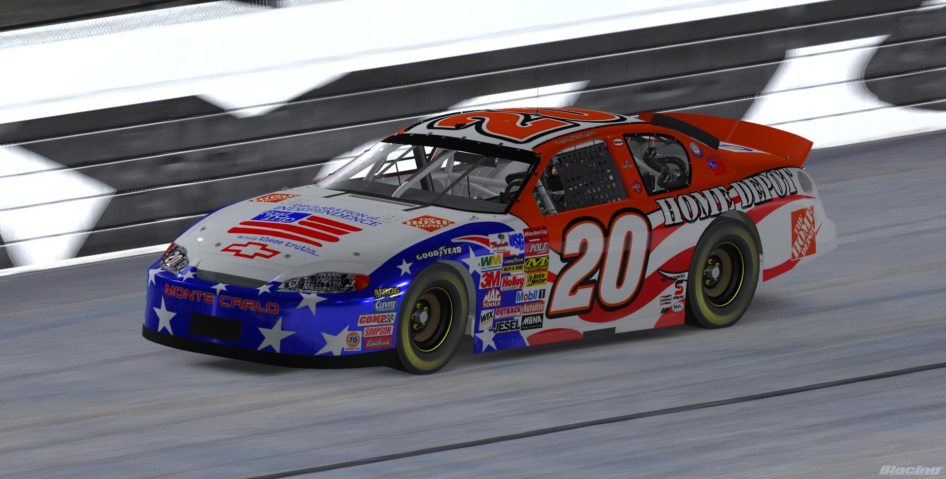 Preview of Tony Stewart 2003 patriotic July 4th scheme ss by Gavin V McDonald