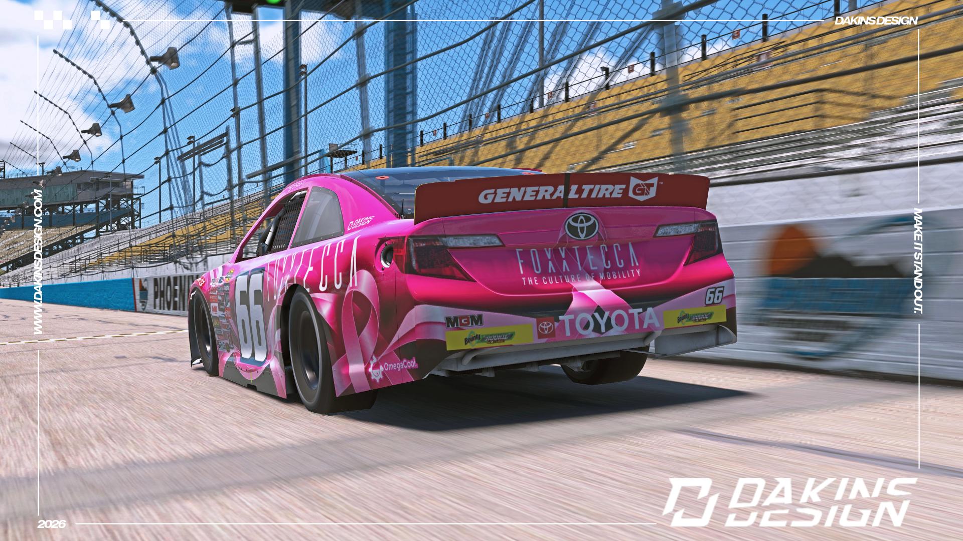 Preview of OFFICIAL #66 Foxxtecca x MBM Motorsports Dystany Spurlock ARCA Menards Toyota Camry - Phoenix by Jason Dakins