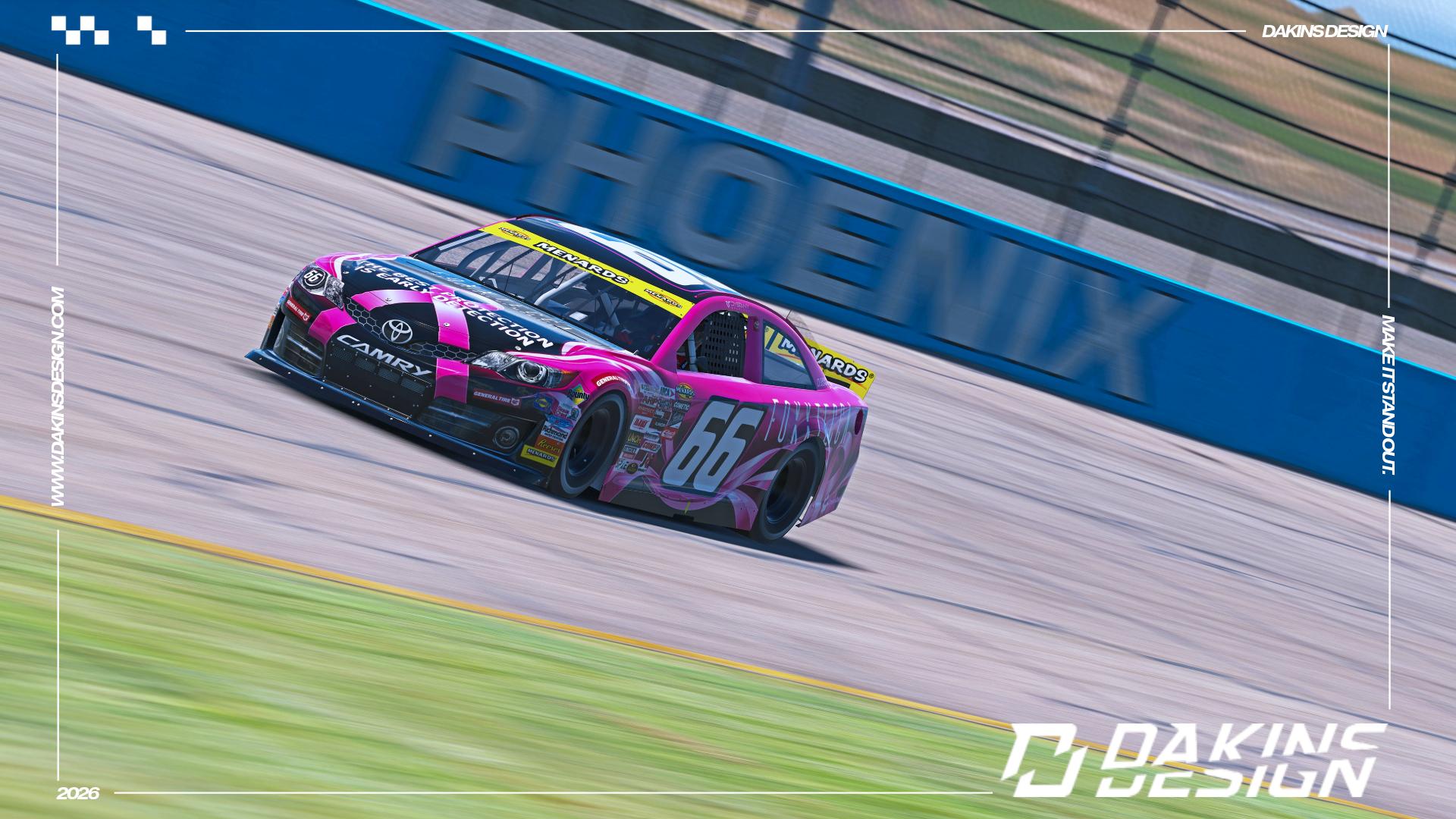 Preview of OFFICIAL #66 Foxxtecca x MBM Motorsports Dystany Spurlock ARCA Menards Toyota Camry - Phoenix by Jason Dakins