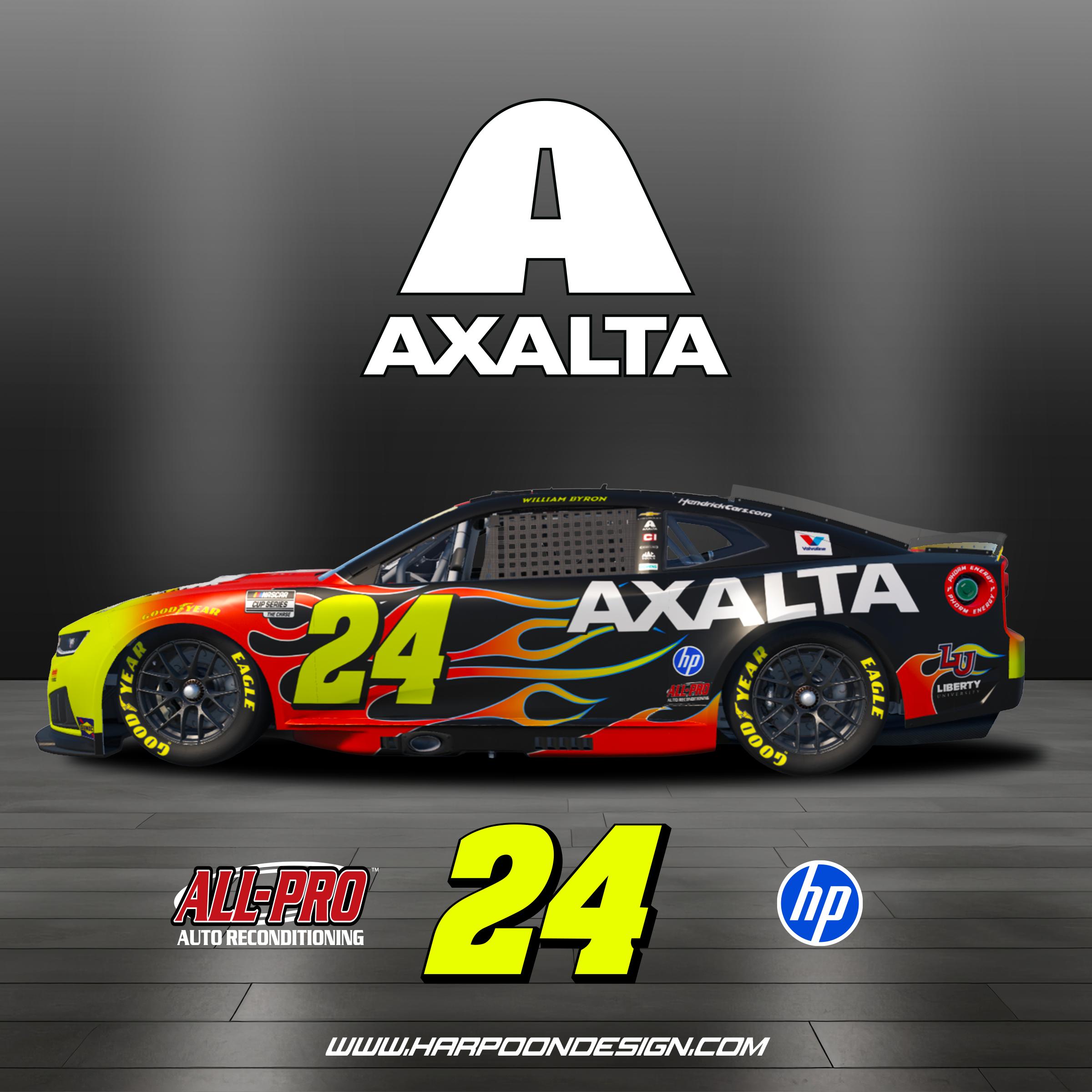 Preview of 2026 William Byron AXALTA Throwback Chevrolet No Num by Brantley Roden
