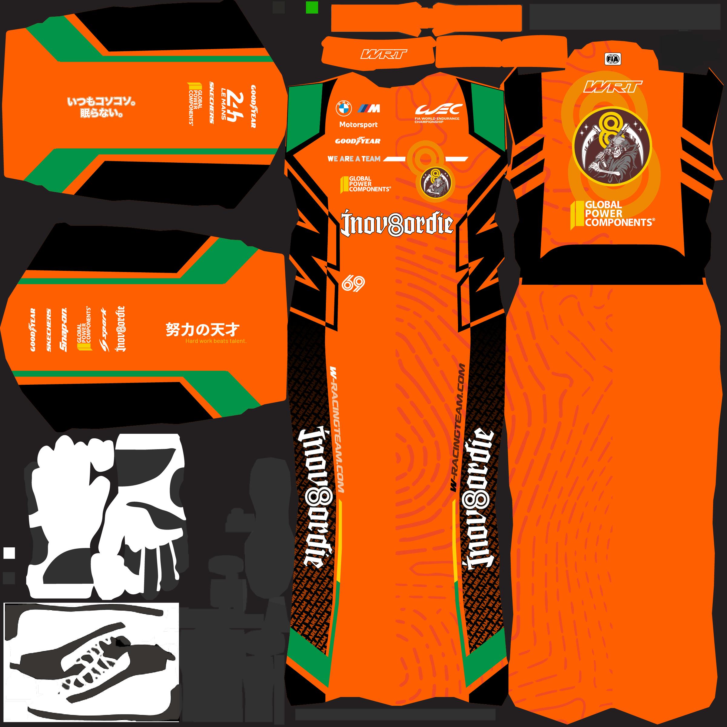 Ghost Roster 69 2026 WEC 6 Hours of Fuji - Team WRT #69 Suit by Ghost Rider Squad ...
