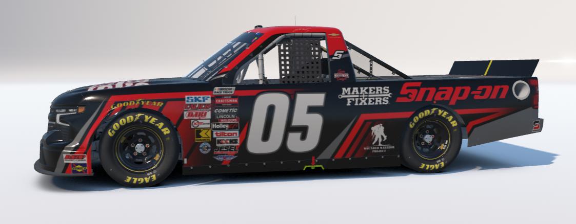 Preview of Snap On Sim Stamped #05 Chevrolet Silverado for Riley Mobley by Sam Heffner