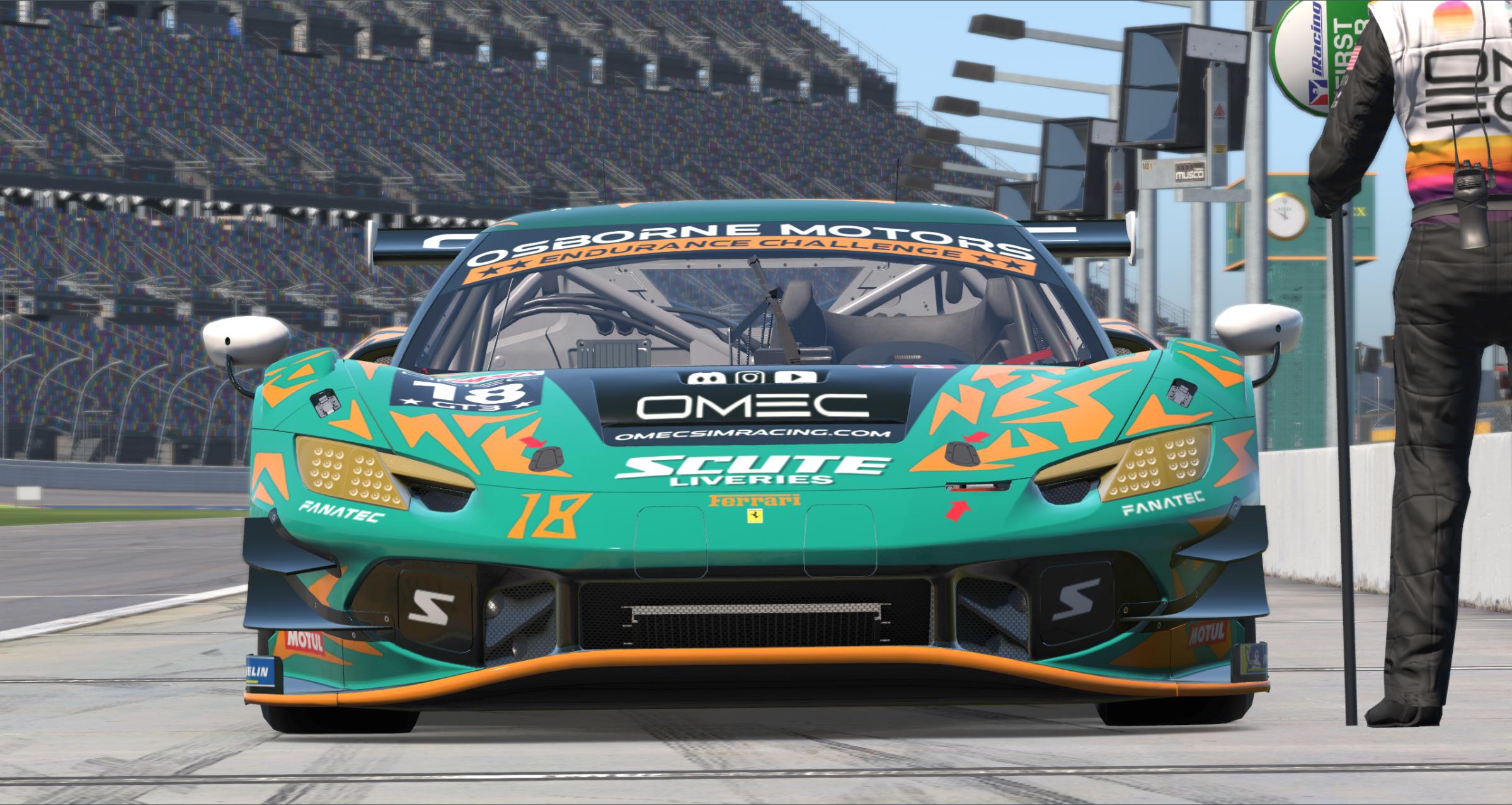 Preview of Scute Liveries Ferrari 296 GT3 "SnapJaw" v1.2 by Patrick Cantrell