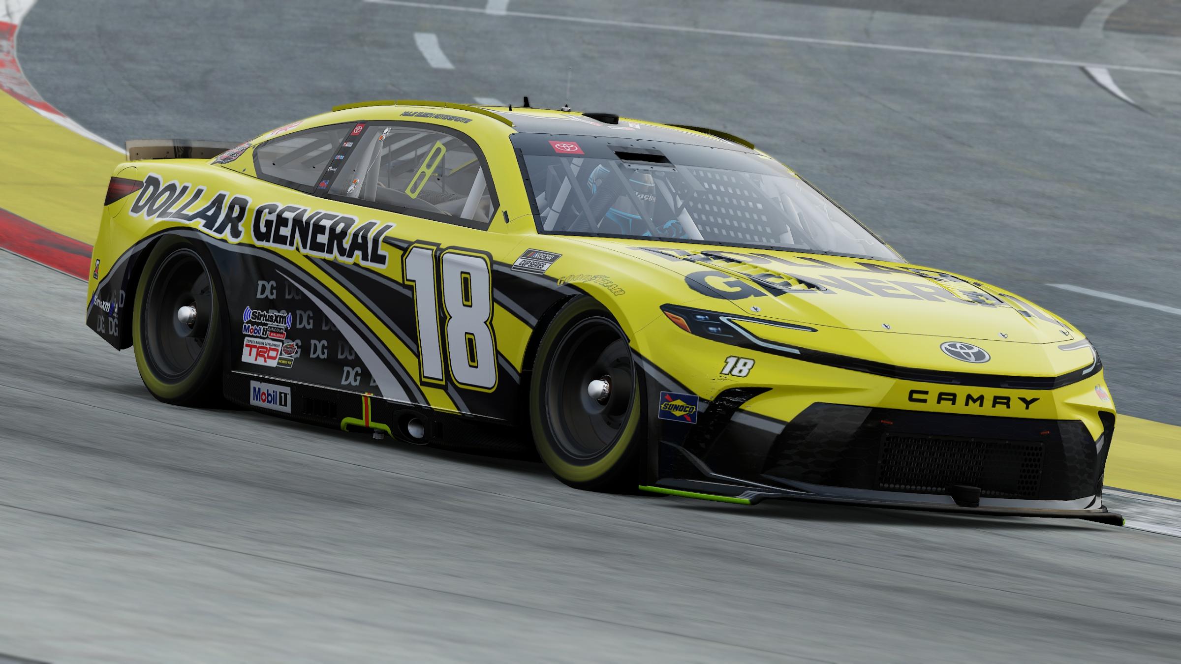 Preview of Kyle Busch Motorsports 2026 Dollar General Camry Throwback 18 (Custom Numbers) by Aledam Contreras