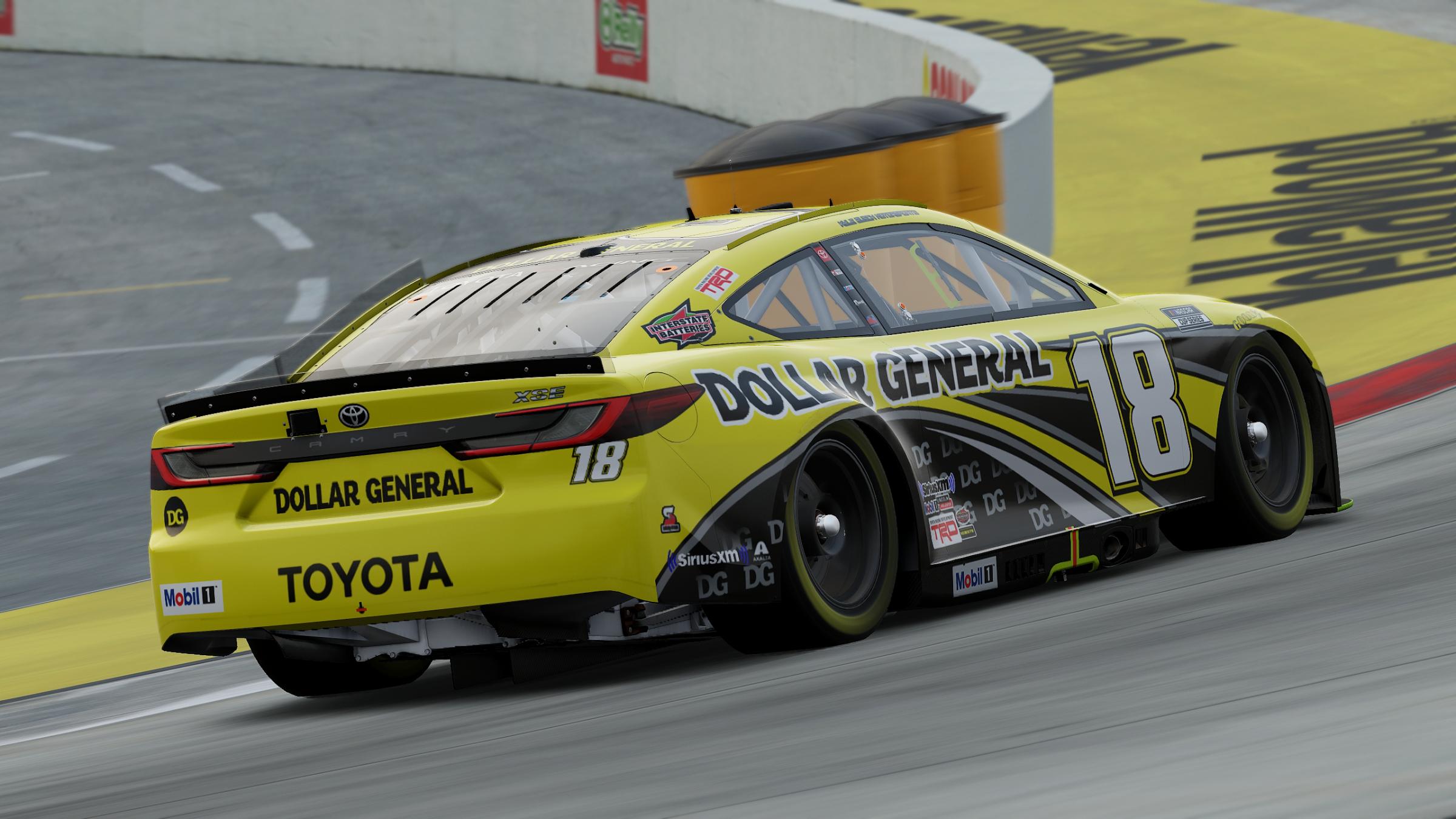 Preview of Kyle Busch Motorsports 2026 Dollar General Camry Throwback 18 (No Numbers) by Aledam Contreras