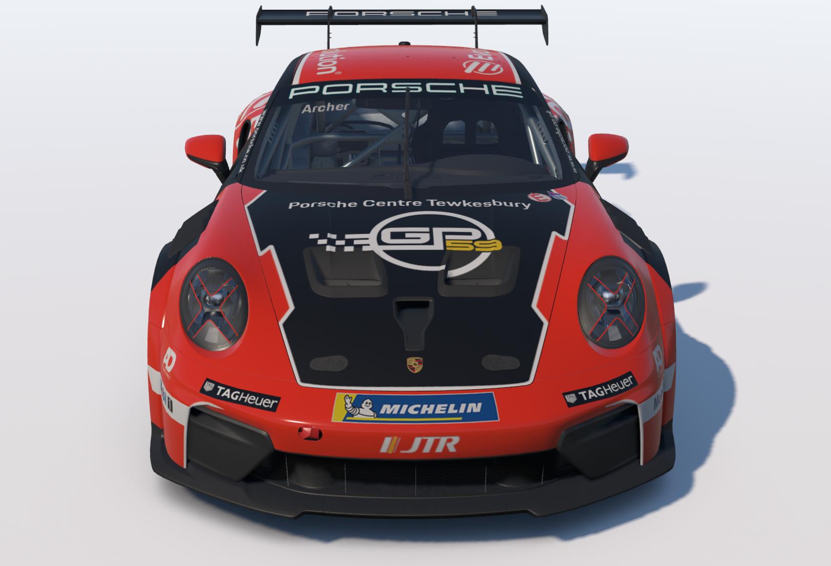 Preview of Josh Stantons 2023 Porsche Carrera Cup GB Livery on a current model 992.2 Cup Car. by Keith Archer