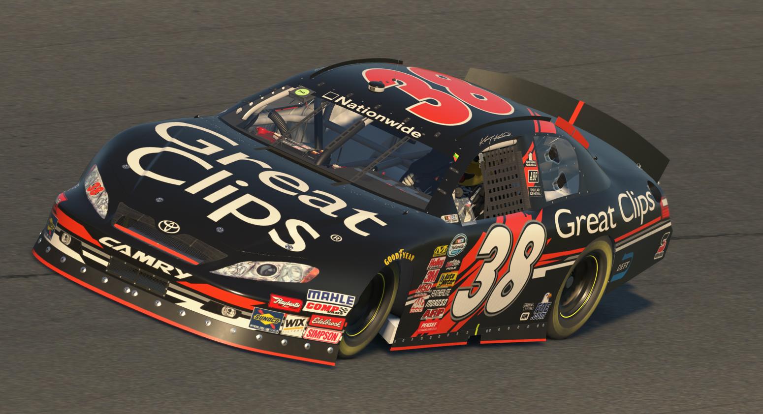 Preview of 2010 Kasey Kahne Great Clips Nationwide Car by Jory Fleischauer