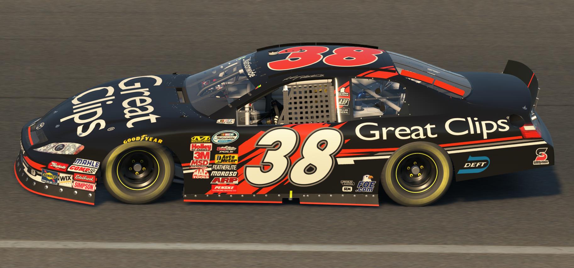 Preview of 2010 Kasey Kahne Great Clips Nationwide Car by Jory Fleischauer