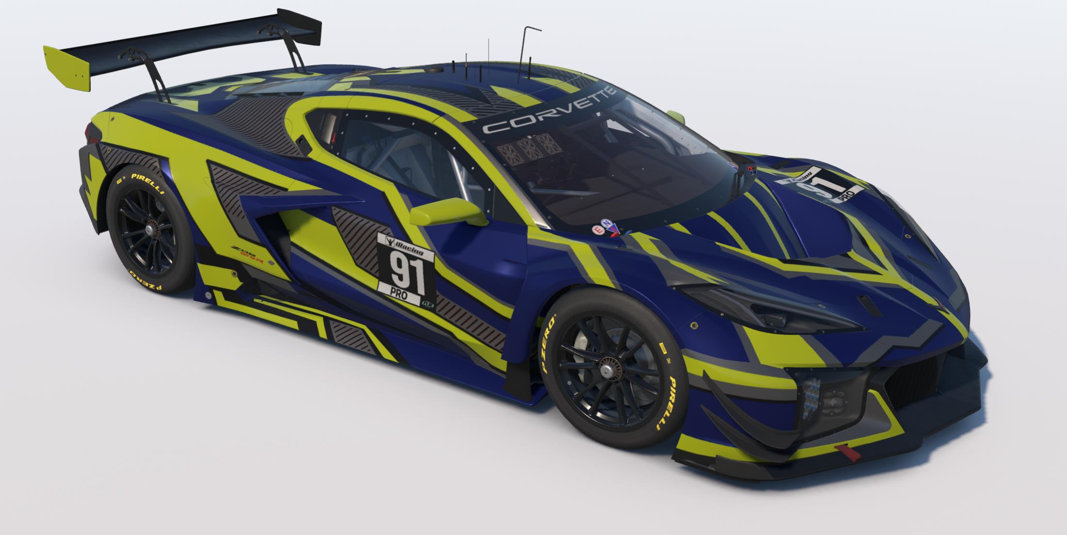 Preview of Tron Digital Camouflage paint for the Corvette Z06 GT3 R by Keith Archer