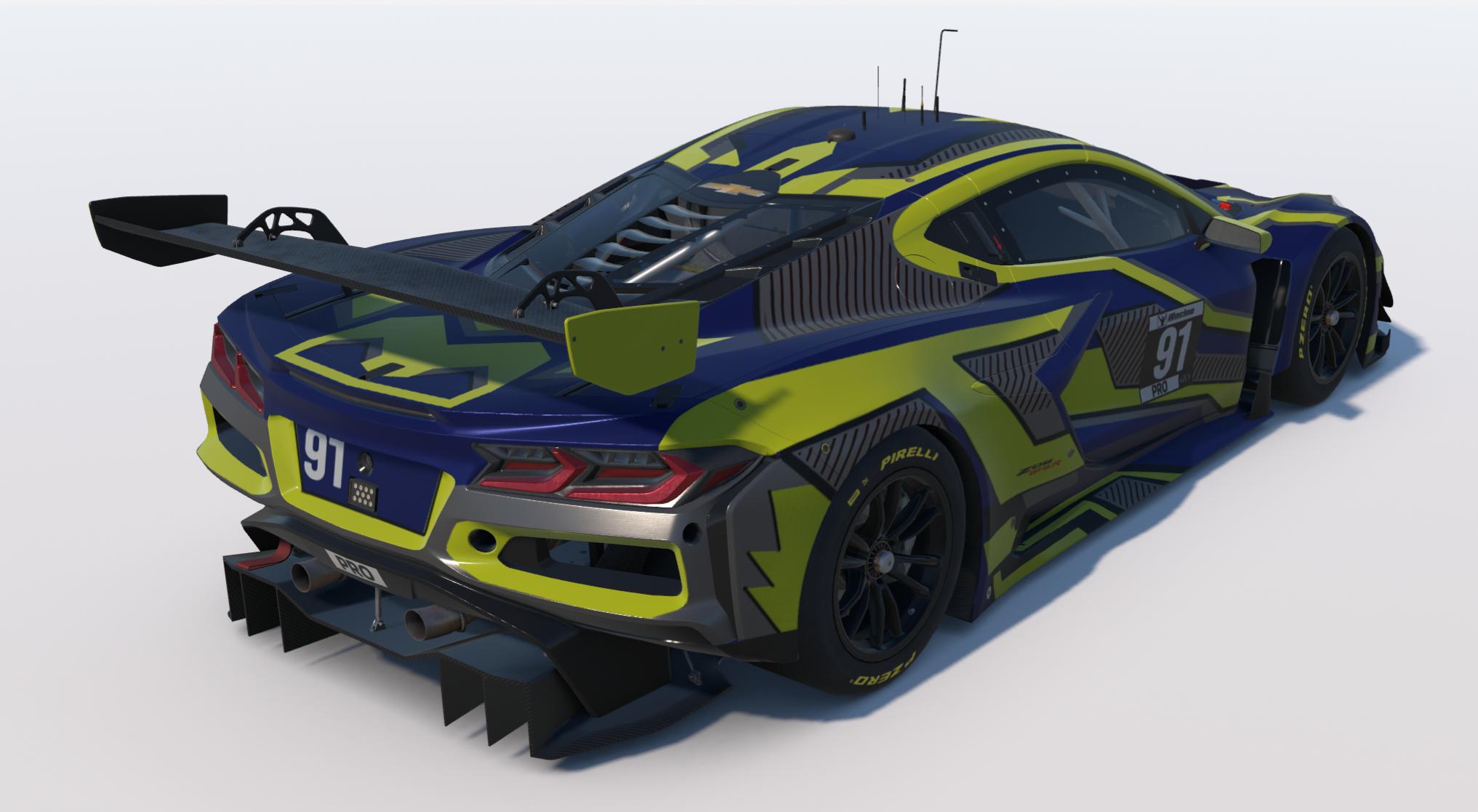 Preview of Tron Digital Camouflage paint for the Corvette Z06 GT3 R by Keith Archer