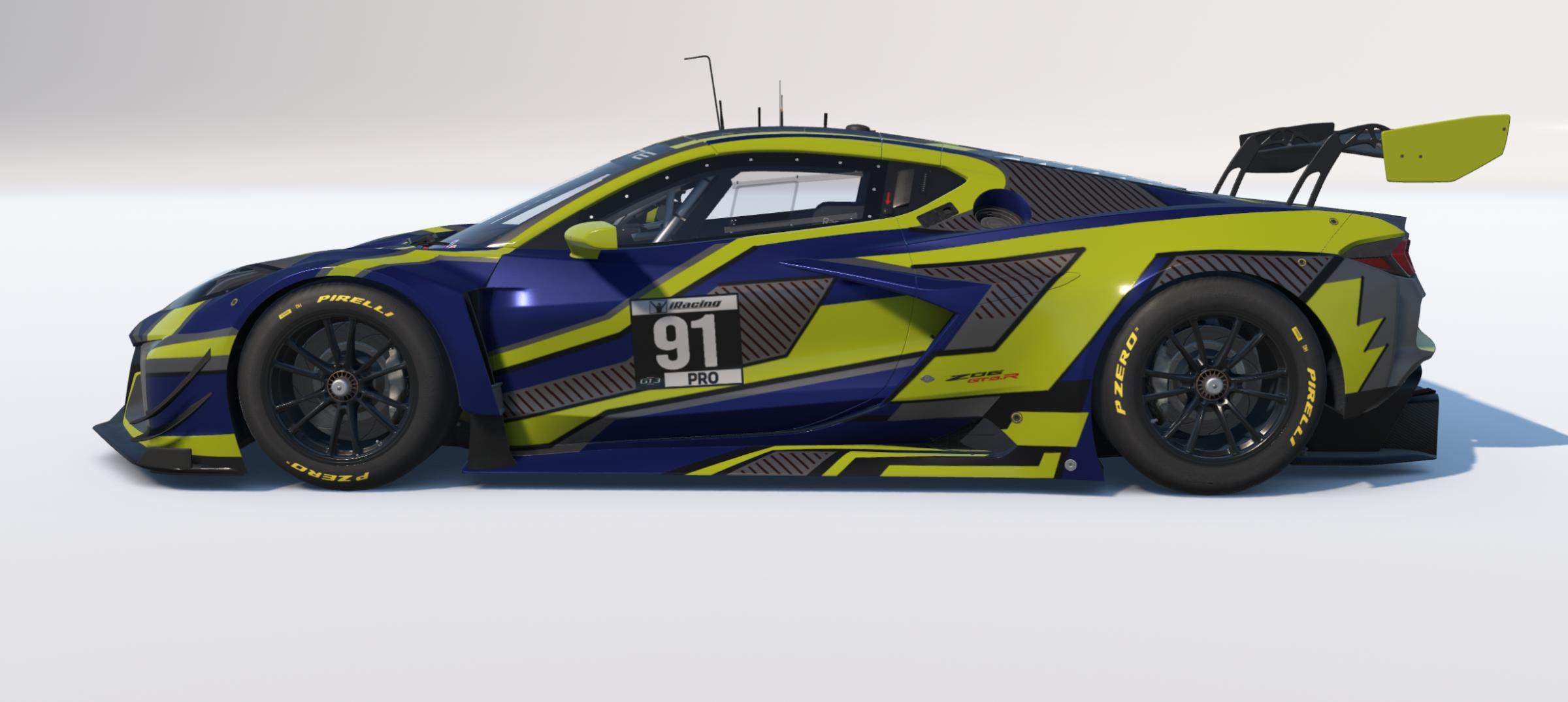 Preview of Tron Digital Camouflage paint for the Corvette Z06 GT3 R by Keith Archer