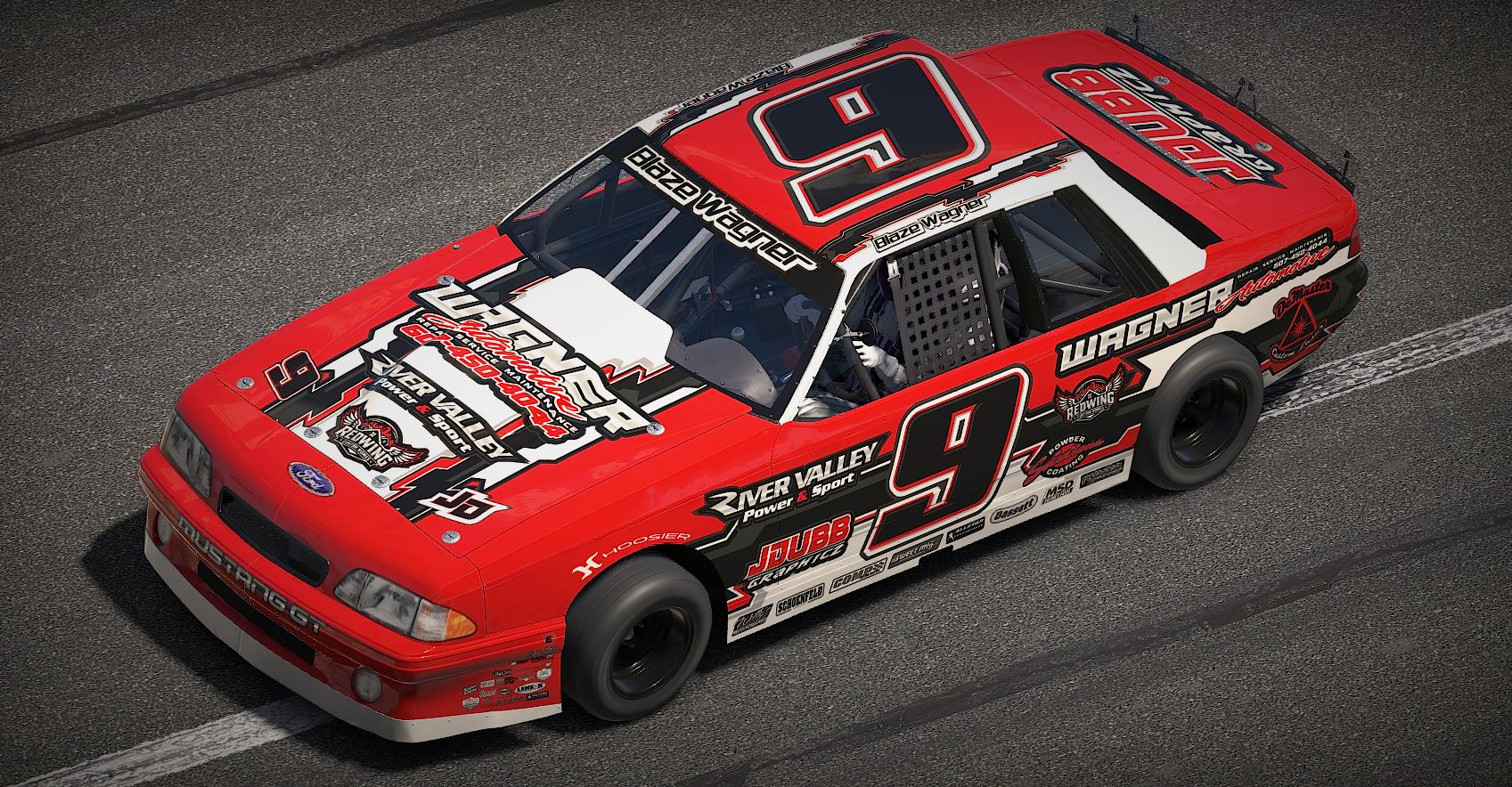Preview of Blaze Wagner / Red Mini-Stock / #9 by Joshua Wright3