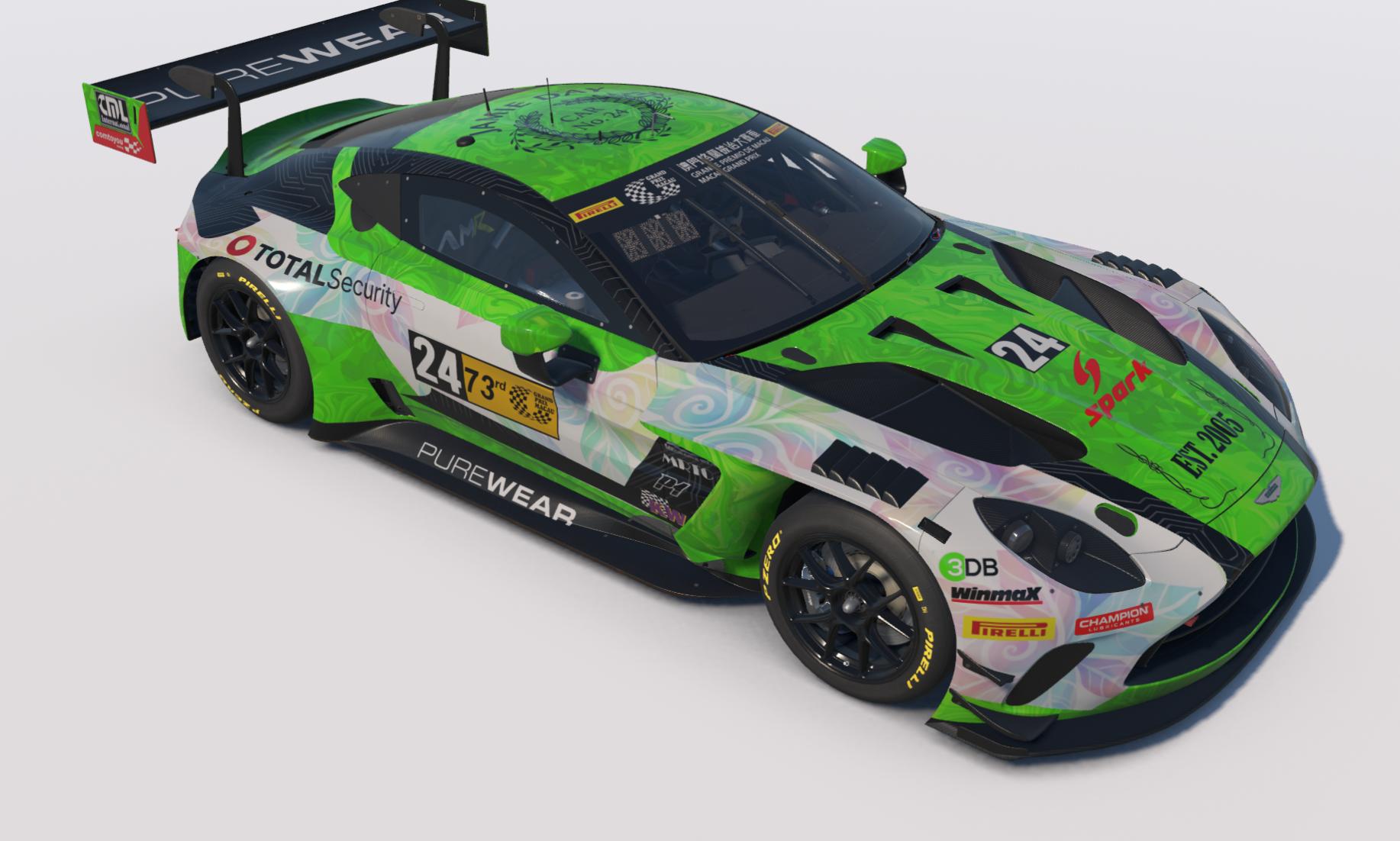 Preview of Comtoyou Racing Car #24 driven by Jamie Day for the 73rd Grand Prix Macau by Keith Archer