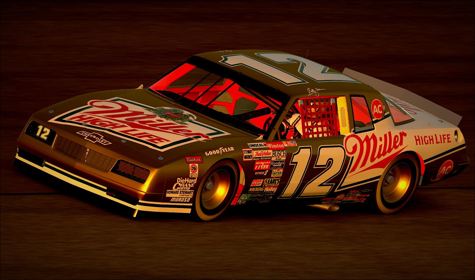 #12 Bobby Allison 1988 Miller by CJ Clark - Trading Paints