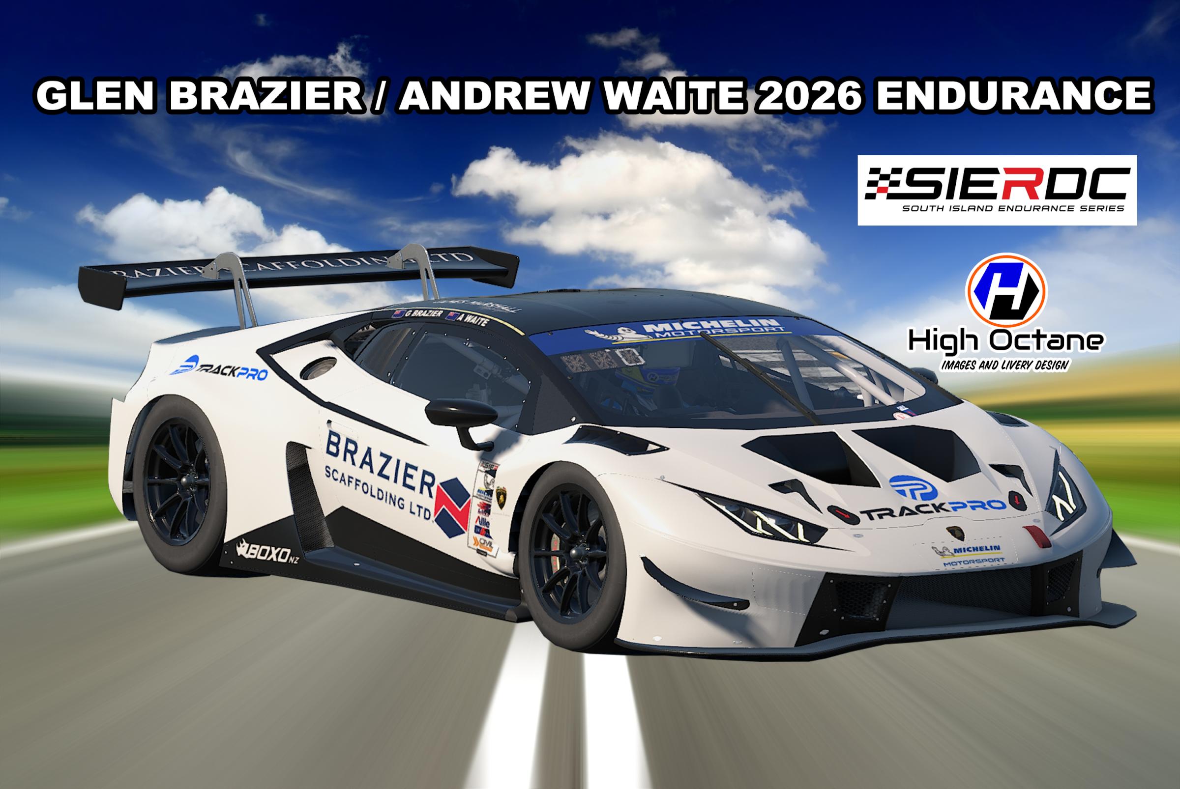 Preview of Glen Brazier / Andrew Waite 2026 Endurance Lamborghini by Matt Heywood