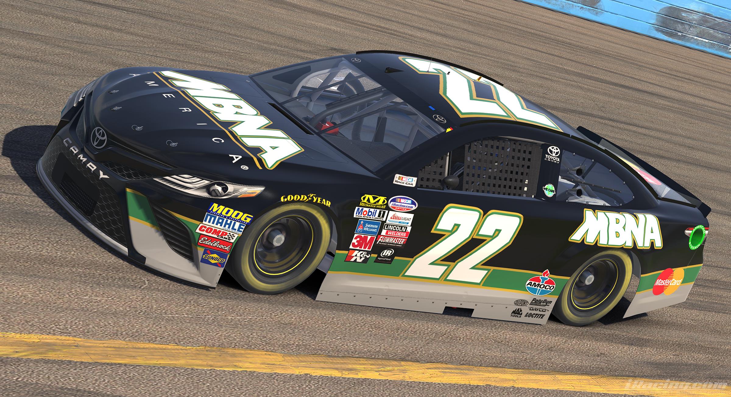 Mbna Racing MBNA Toyota Camry Throwback by Seth W. - Trading Paints
