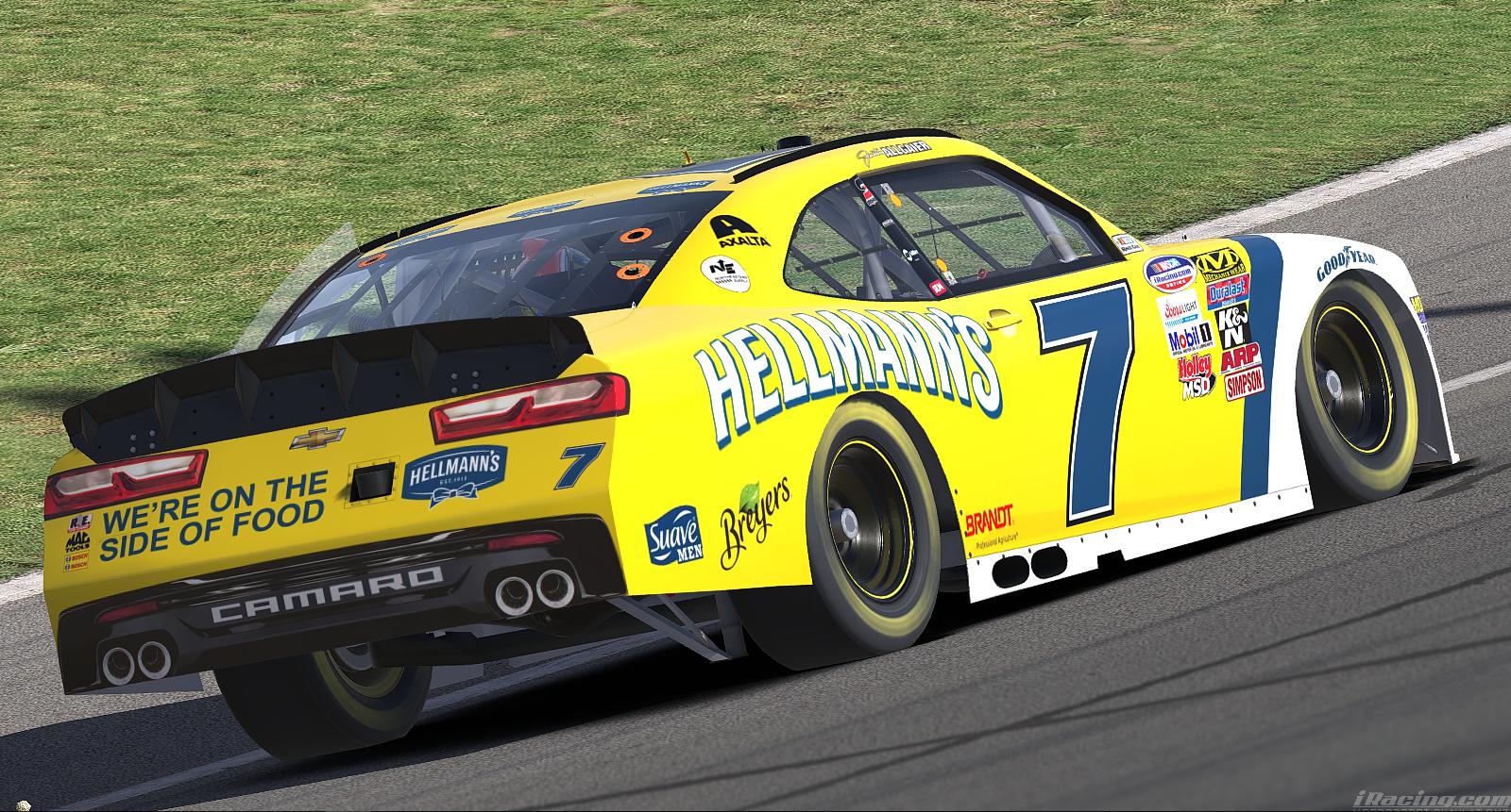 Preview of 2018 Justin Allgaier Hellmanns Camaro by Ben Horton