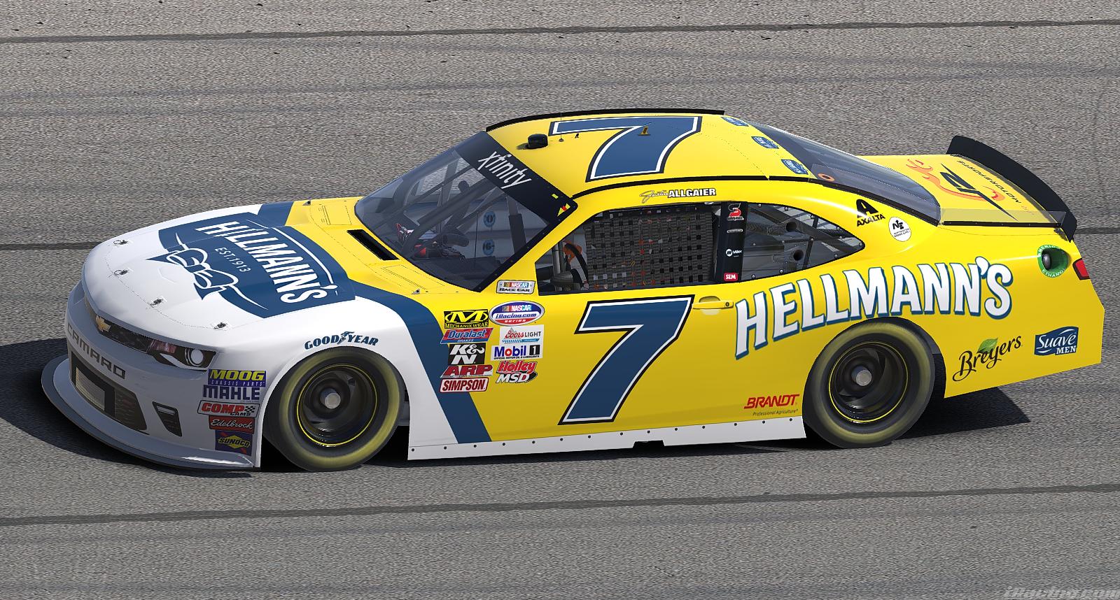 Preview of 2018 Justin Allgaier Hellmanns Camaro by Ben Horton
