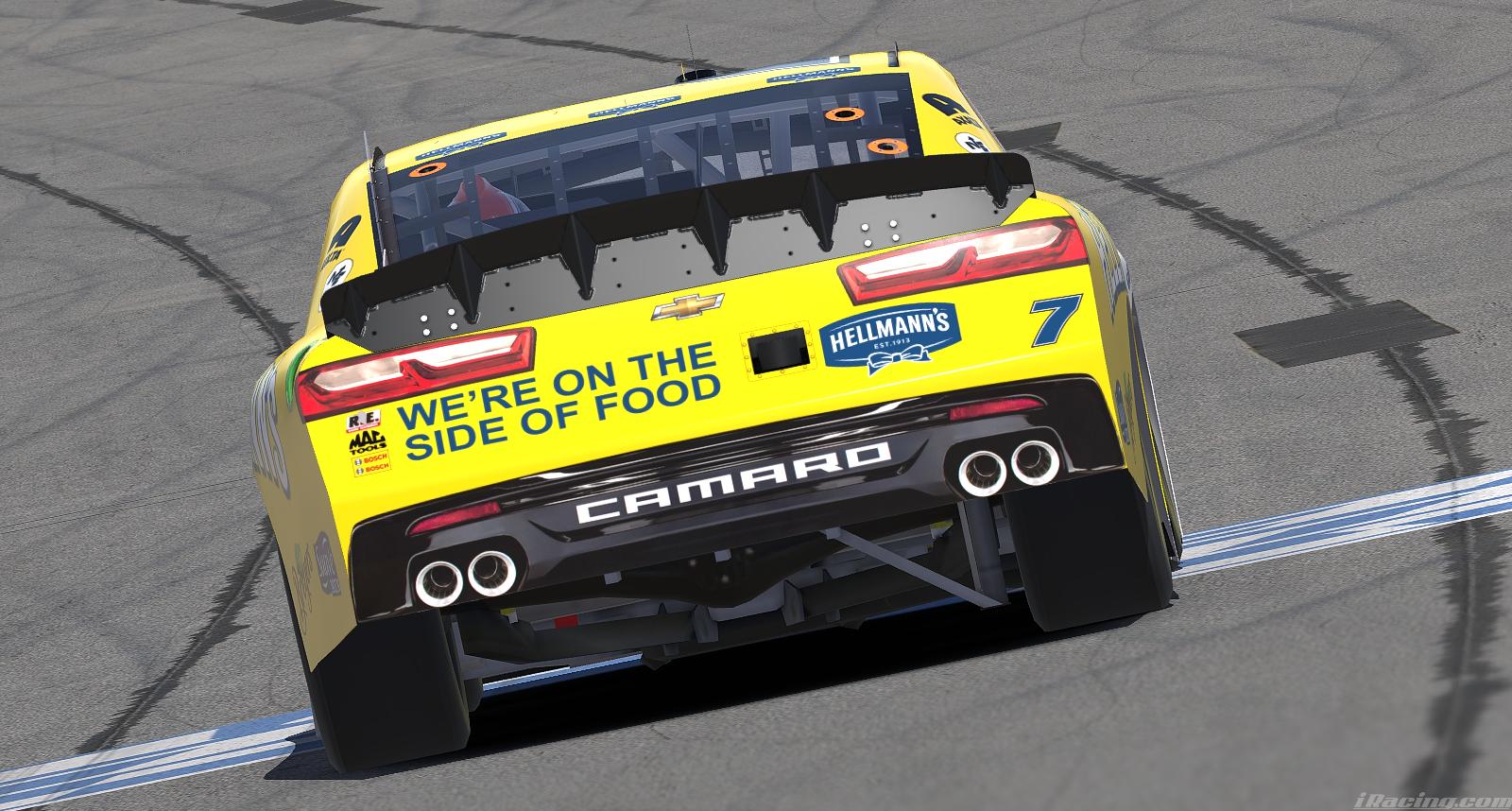 Preview of 2018 Justin Allgaier Hellmanns Camaro by Ben Horton