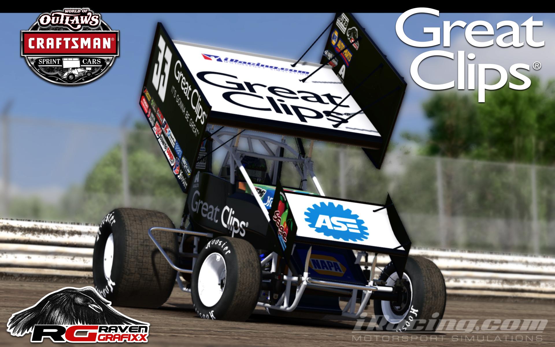 Great Clips Racing Great Clips Dirt Sprint by Doyle Lowrance - Trading Paints