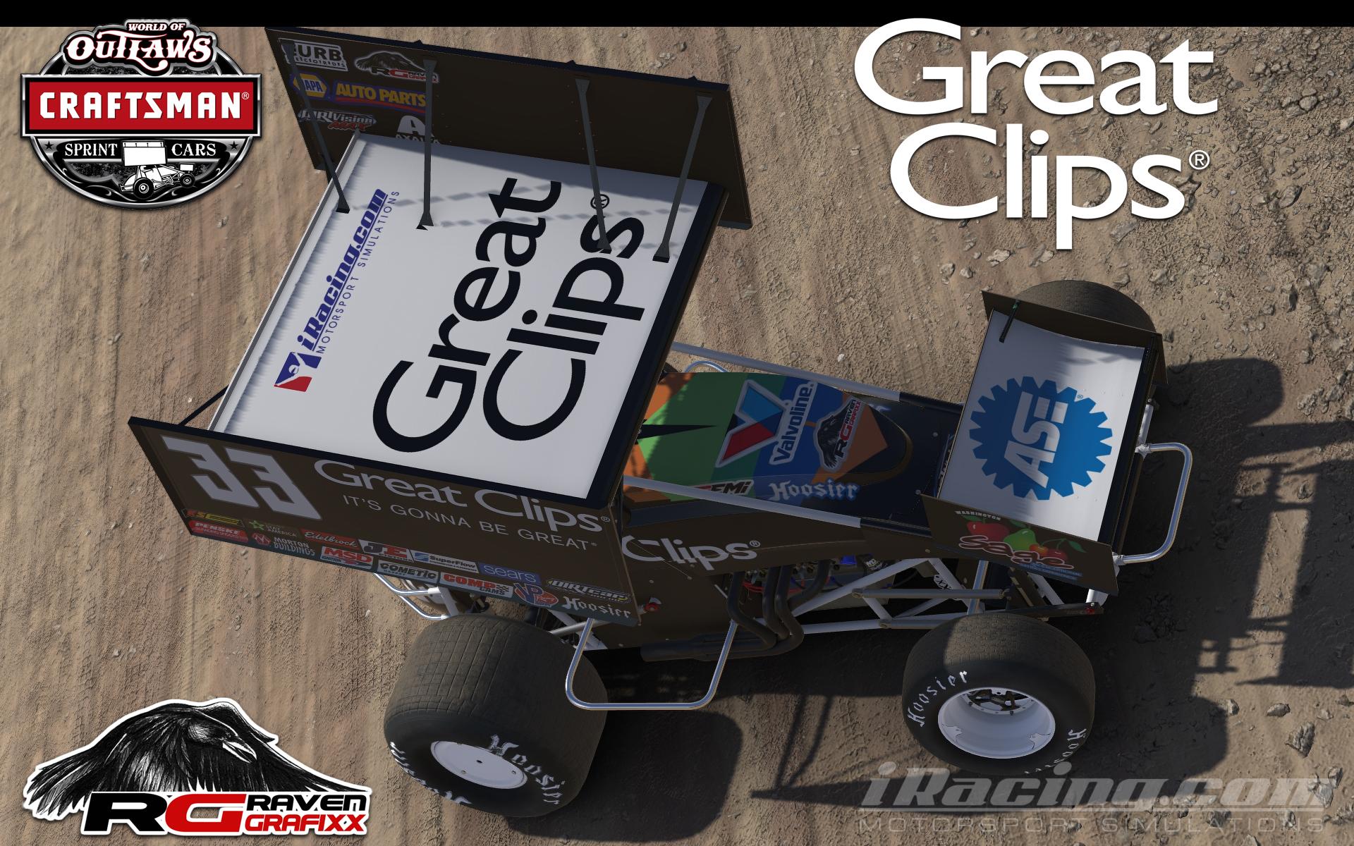 Great Clips Racing Great Clips Dirt Sprint by Doyle Lowrance - Trading Paints