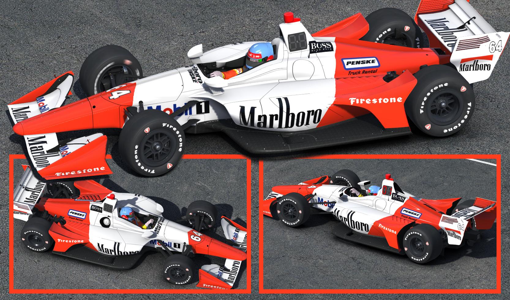 Preview of Dallara 2018 Marlboro Penske by Clyde Coman