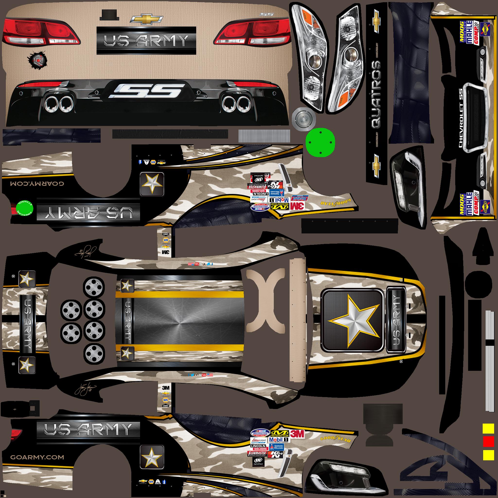 Preview of U.S. Army Chevy SS (Modern 2018) Custom Paint Scheme:  by Jose M.