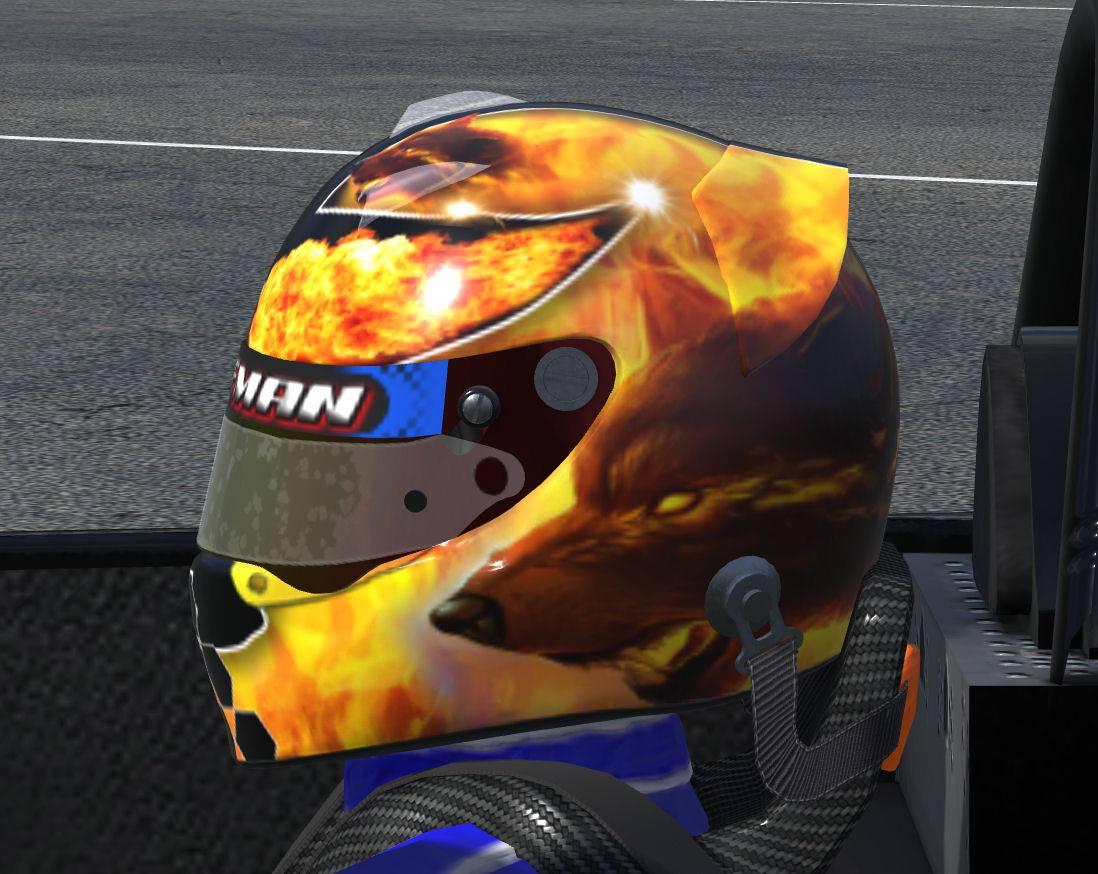 Preview of fire ice wolf StiloST4 Helmet by Michael Davis8