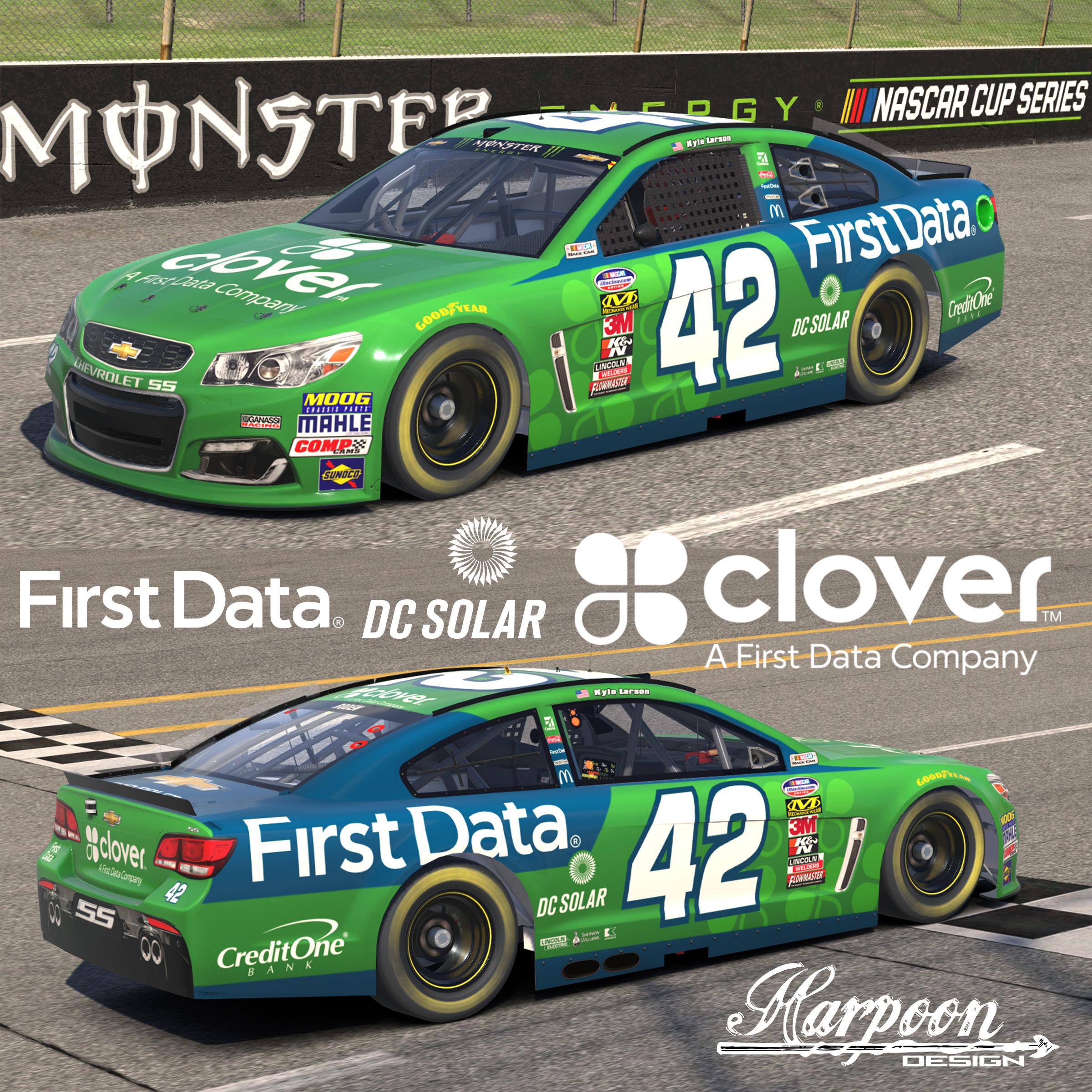 Preview of 2018 Kyle Larson First Data Clover Chevrolet SS *UPDATE* by Brantley Roden