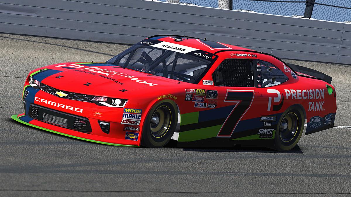 Preview of 2018 Justin Allgaier Precision Tank Chevrolet Camaro by Jordan Erickson
