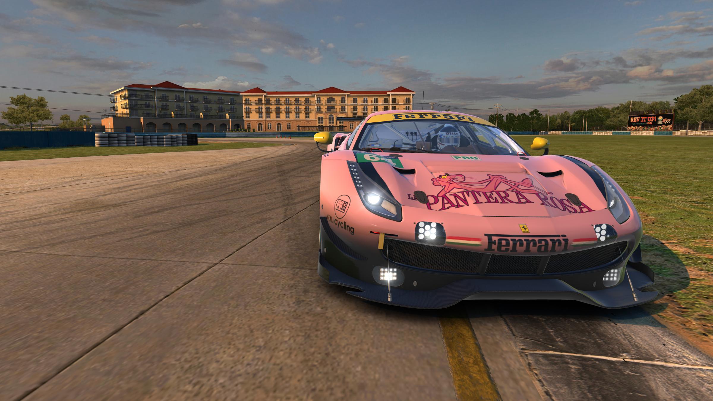 Preview of Pink Panther Ferrari 488 GTE Limited Edition by Ra&uacute;l Alonso