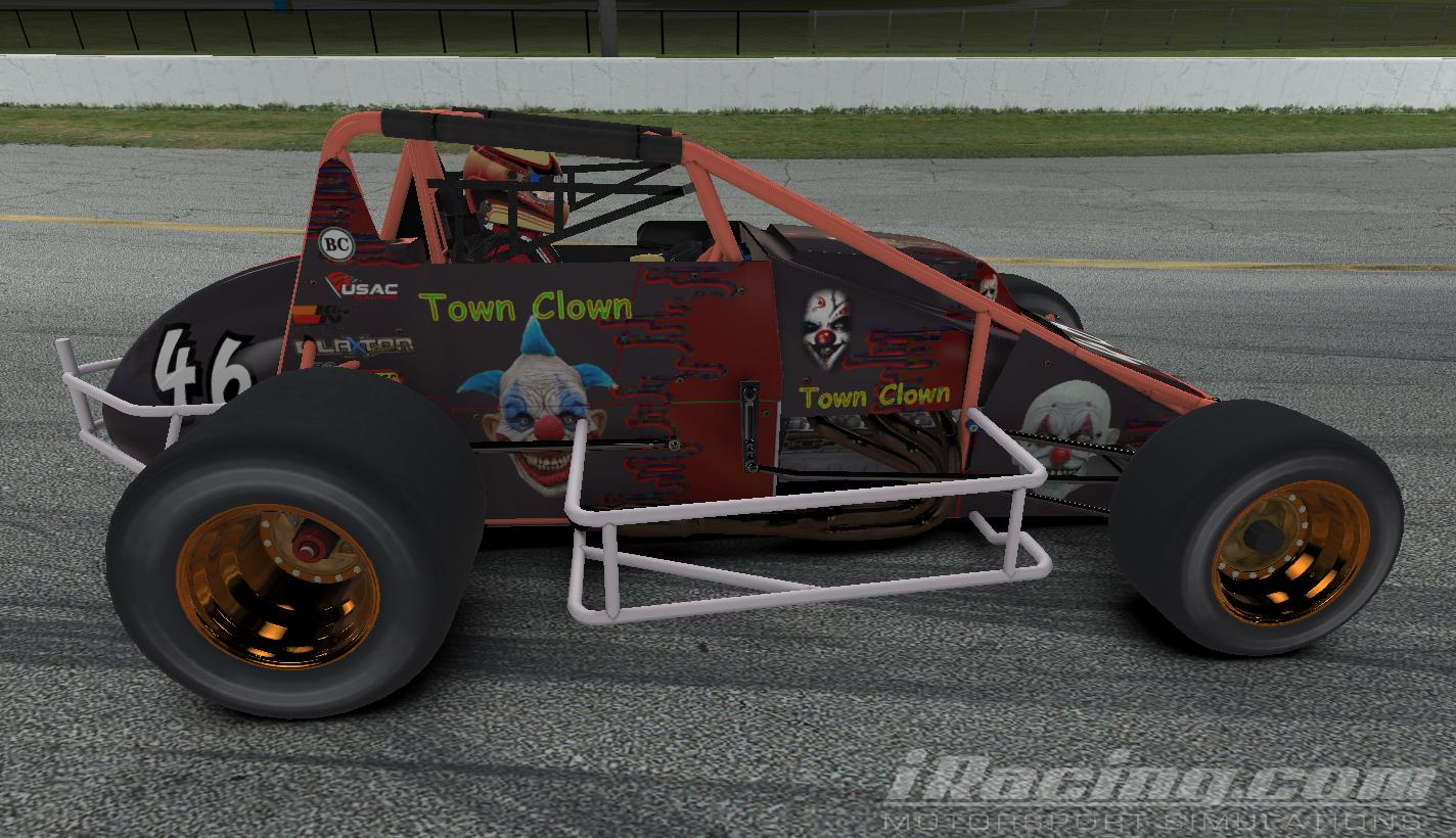 Preview of car 316103 Pavement Sprint Clown Town  Orange by Wally Reardon